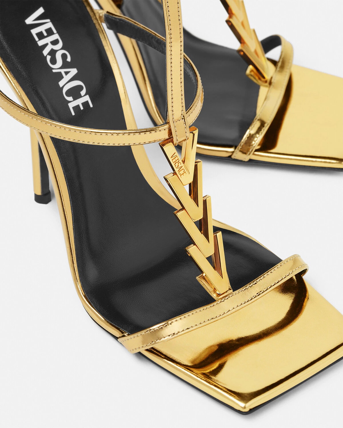 V2025 Chain Metallic Sandals 105 mm - 5