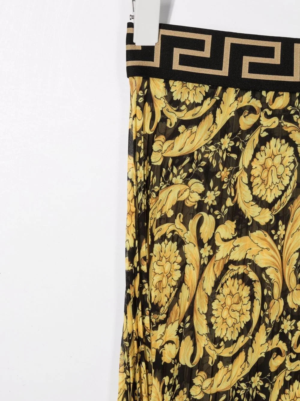 pleated floral baroque-print skirt - 3