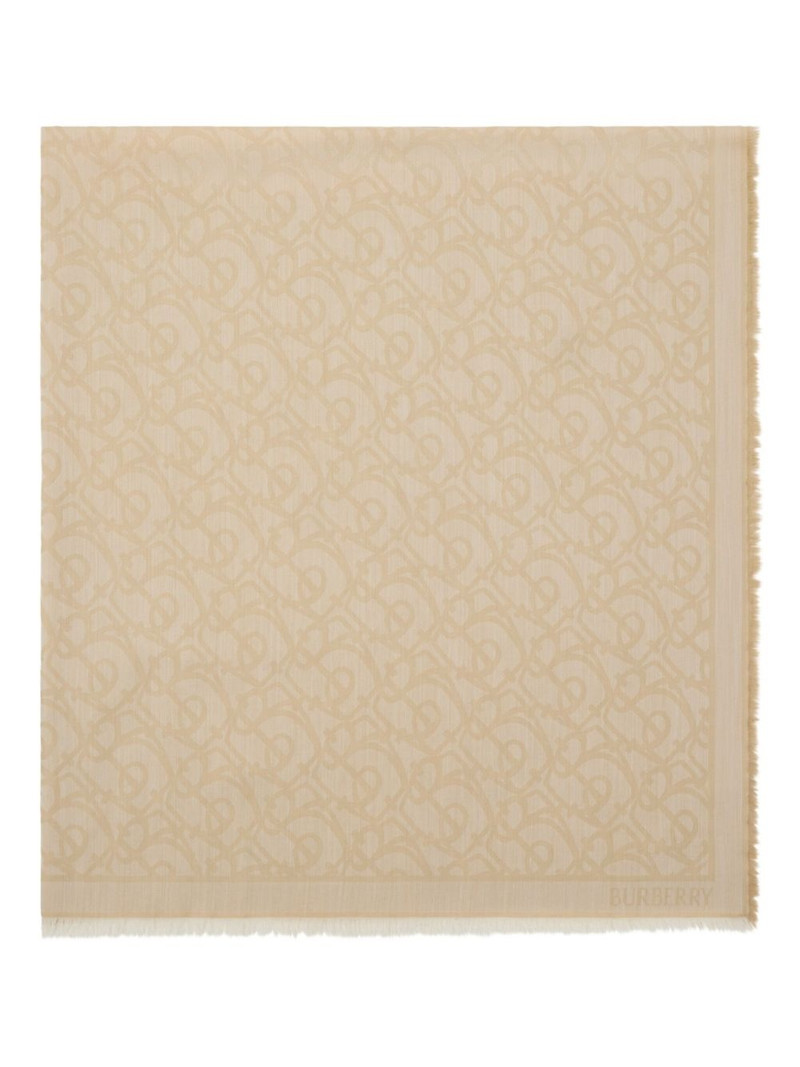 Burberry B Charm Wool scarf outlook