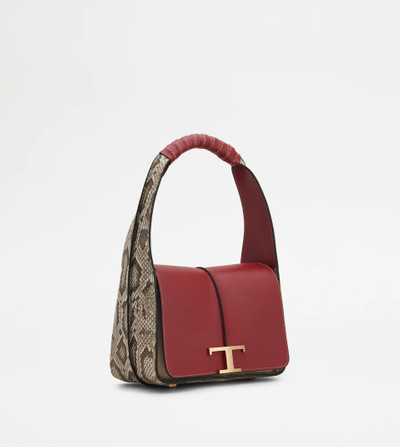 Tod's TIMELESS BAG IN LEATHER MINI - RED, BEIGE outlook