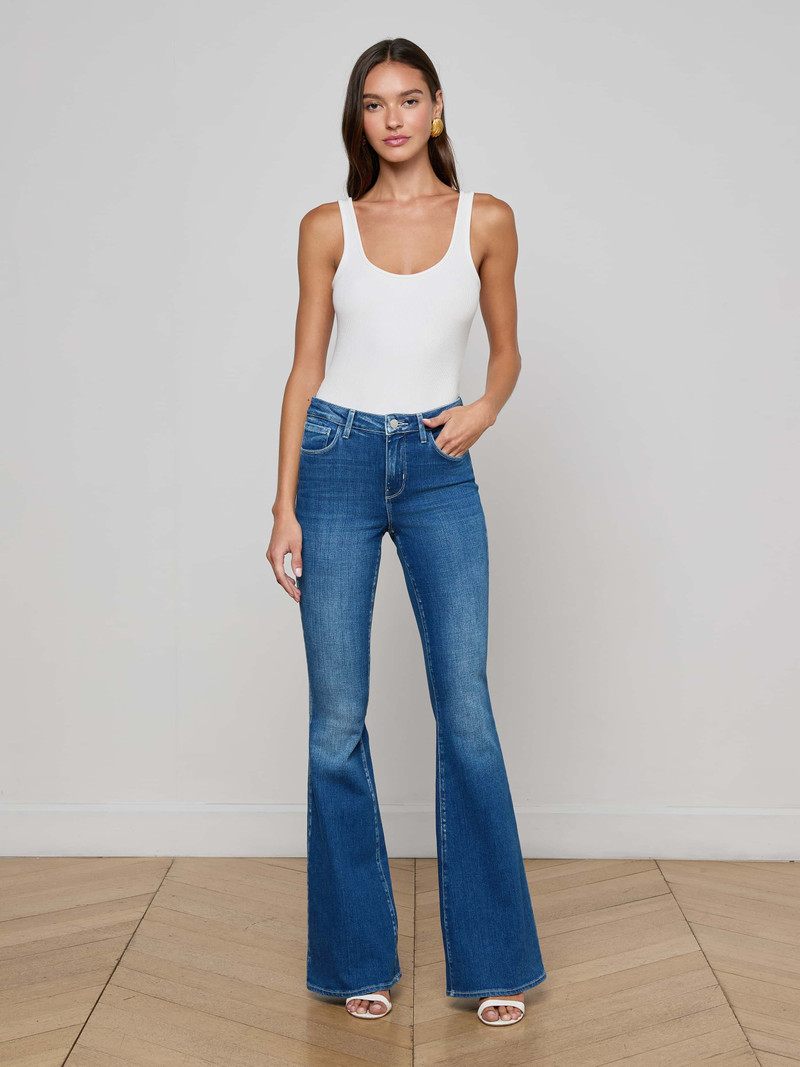 L'AGENCE Bell Flare Jean outlook