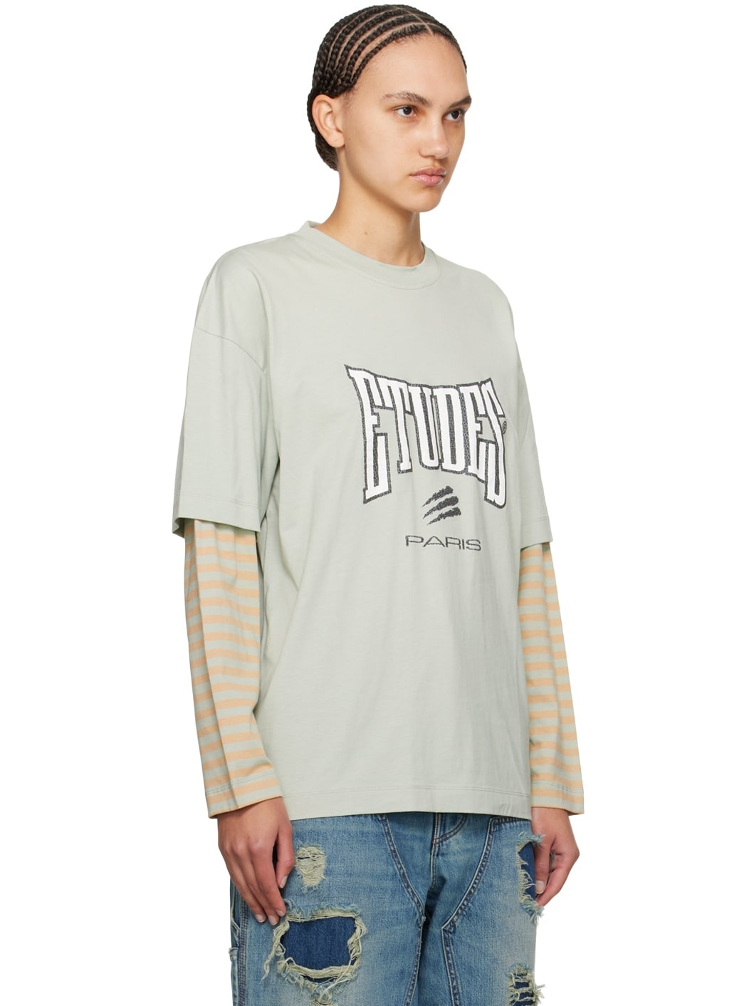 Gray Goudron Boxing Long Sleeve T-Shirt - 2