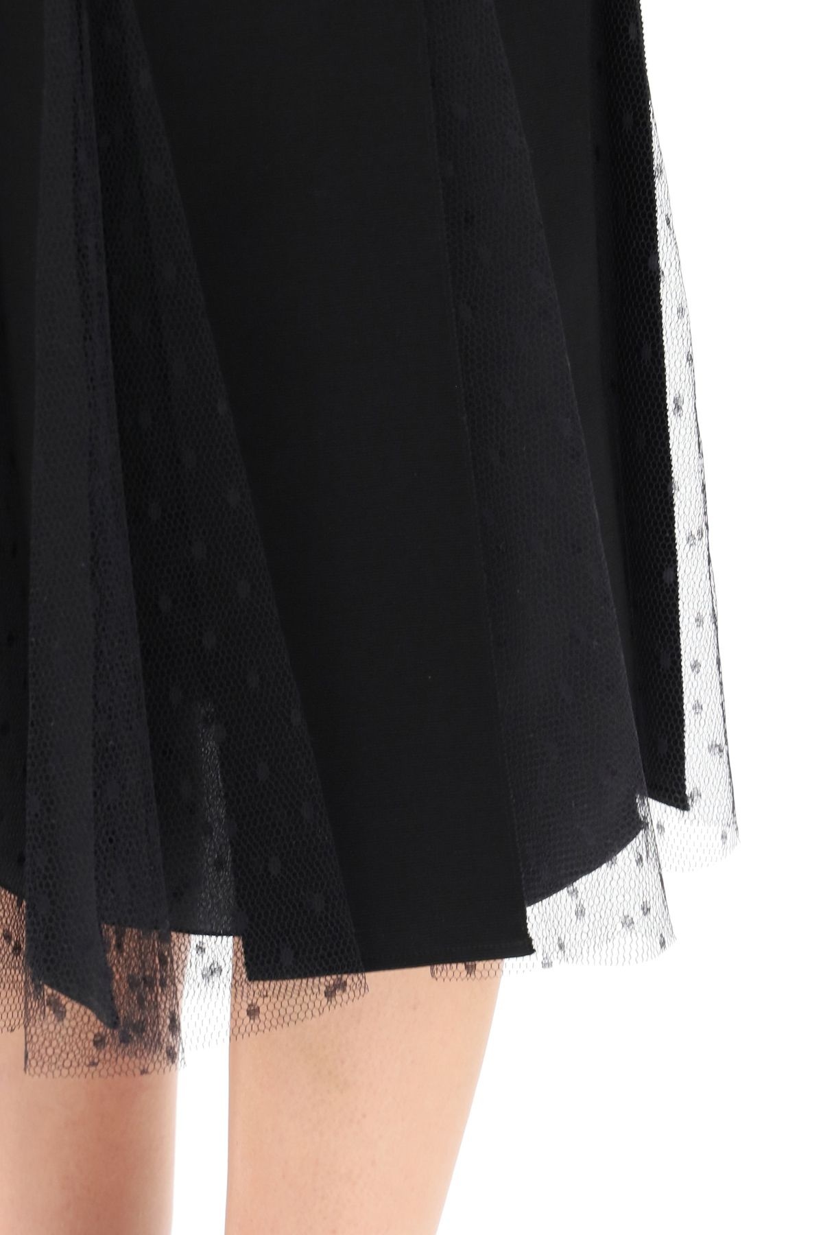 MIDI SKIRT IN GROSGRAIN AND TULLE - 5