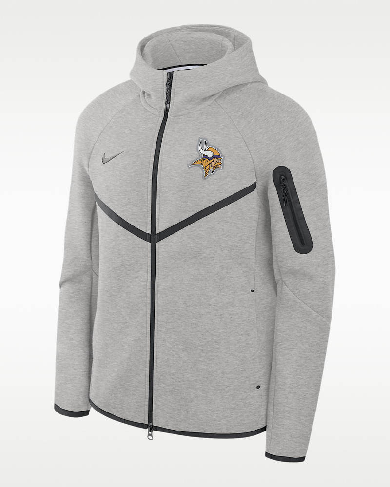 Minnesota Vikings Tech Fleece Windrunner Men's Nike NFL Full-Zip Hooded Jacket 1