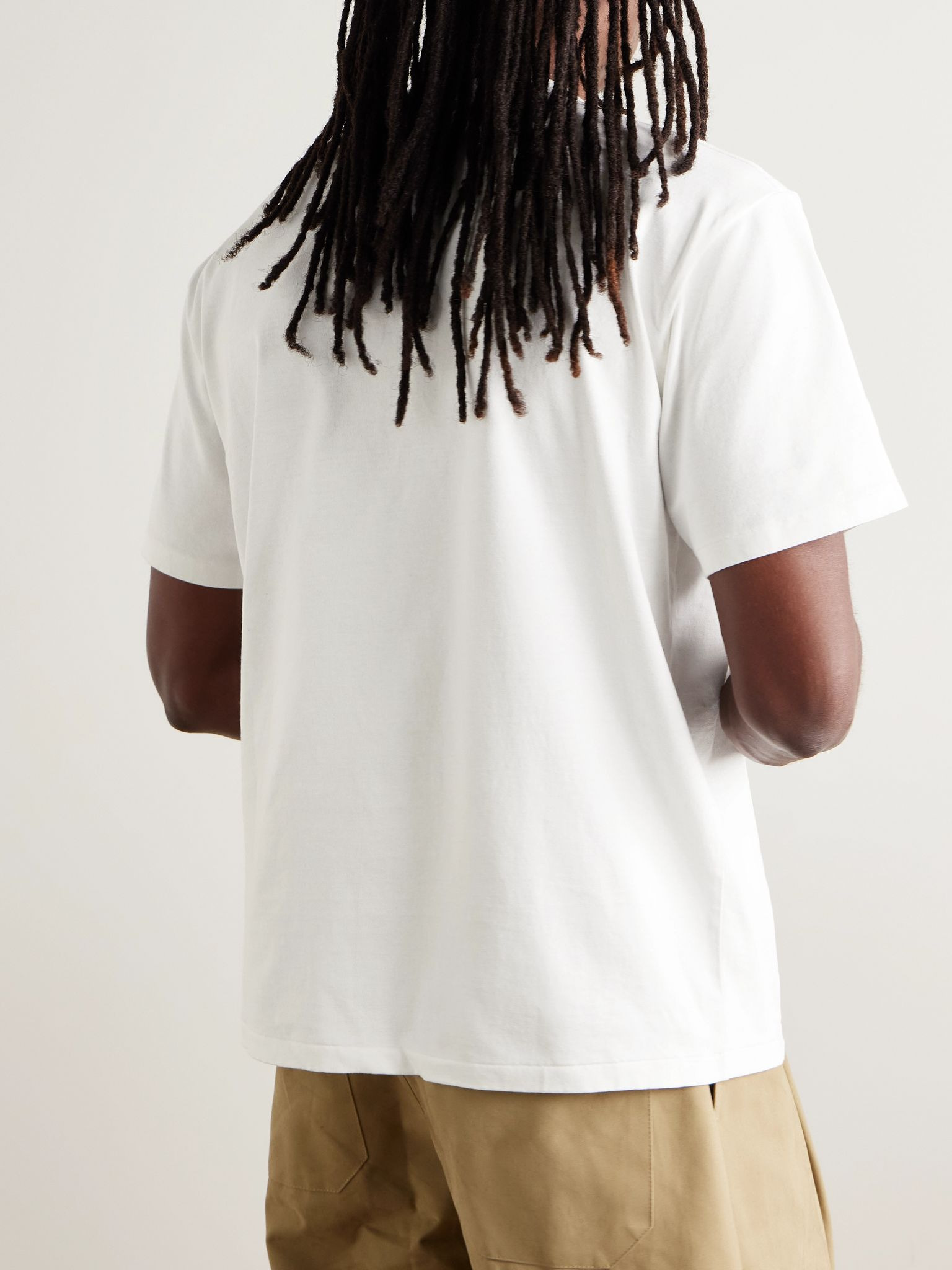 Heavy Weight Cotton-Jersey T-Shirt White - 4