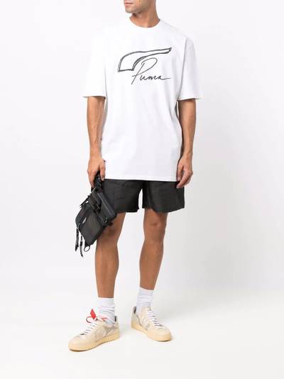 PUMA x Rhuigi two-tone drawstring track shorts outlook