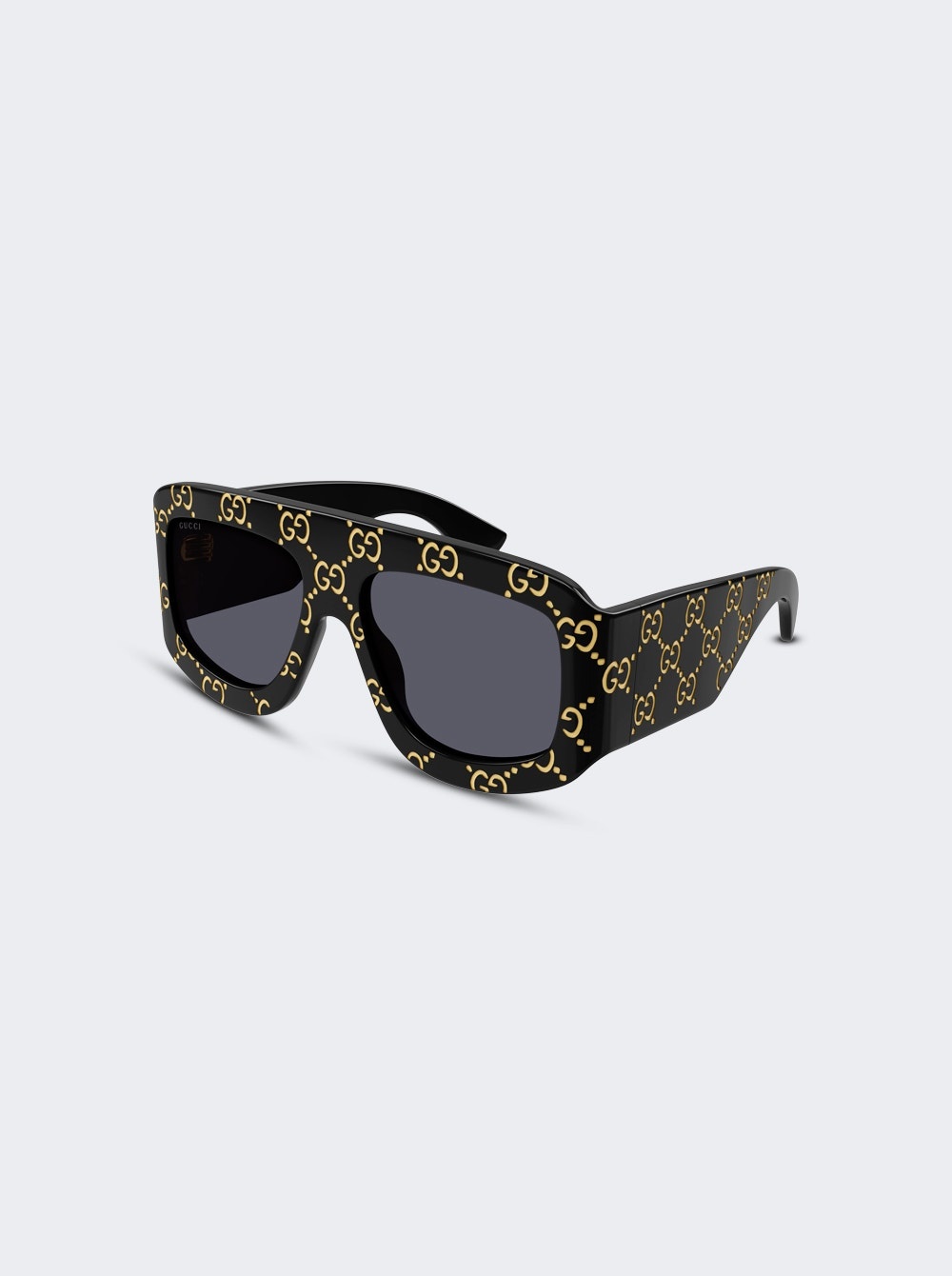Street Shield Sunglasses Shiny Solid Black - 2