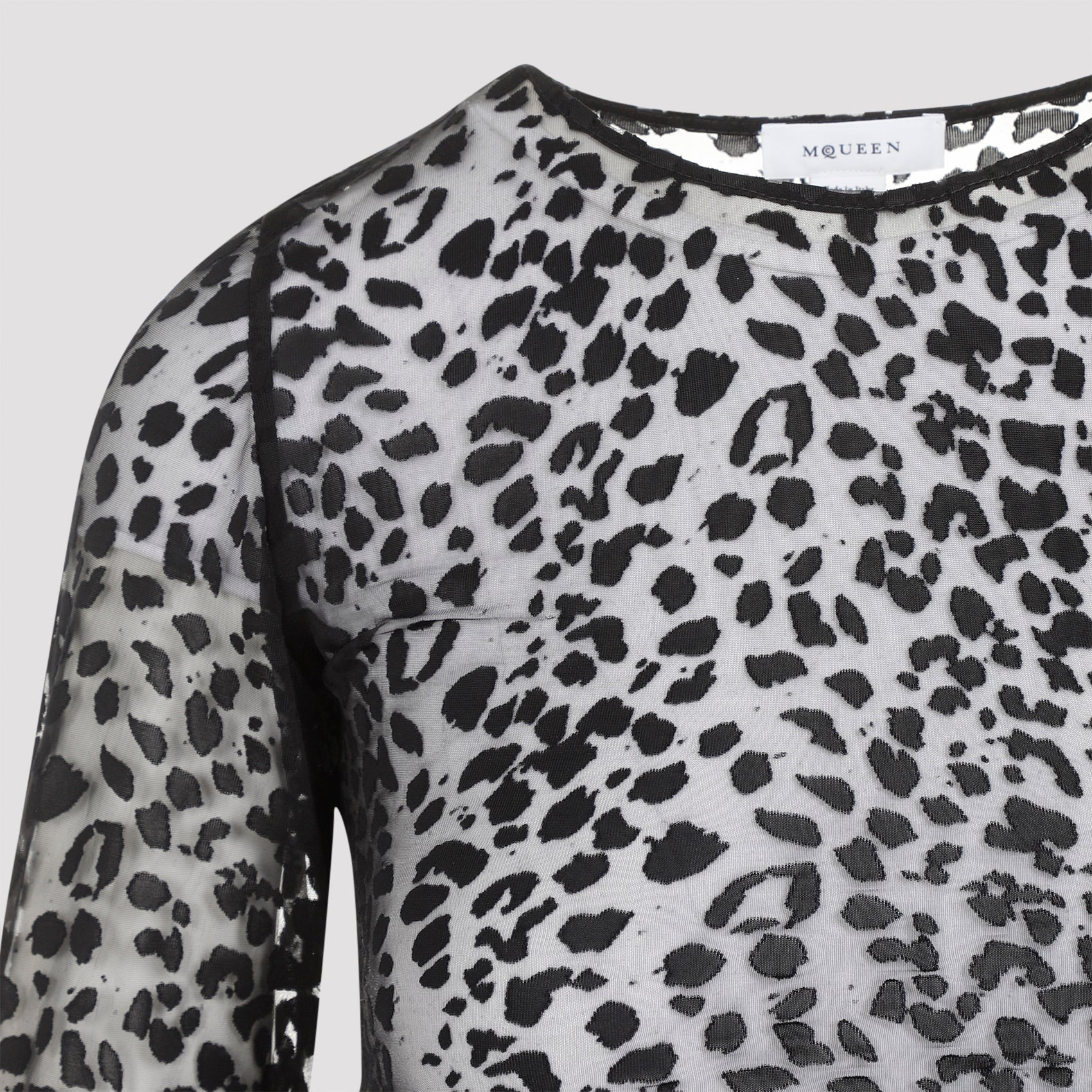 Alexander Mcqueen Leopard Devoré Top Women - 3