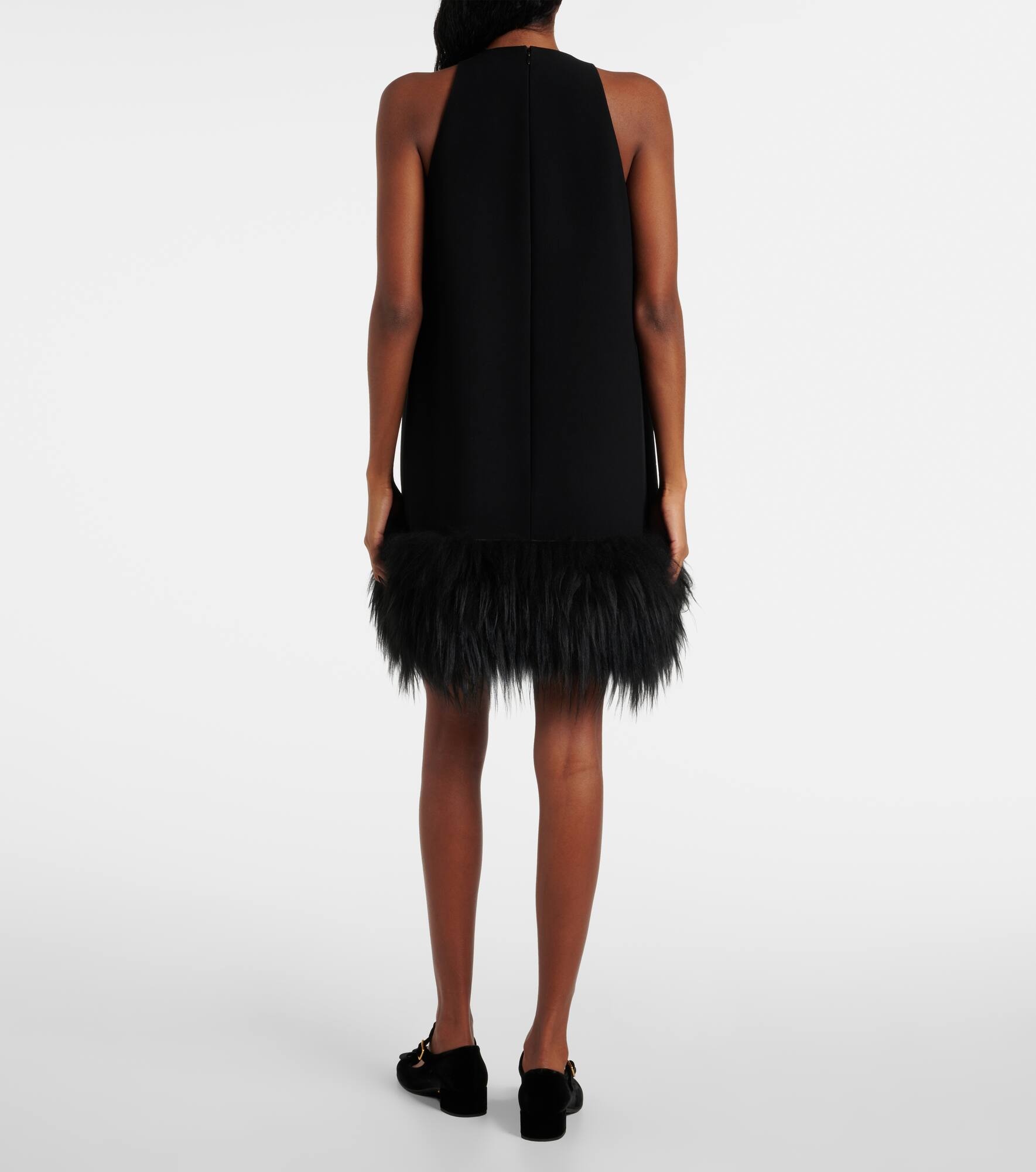 Feather-trimmed minidress - 3