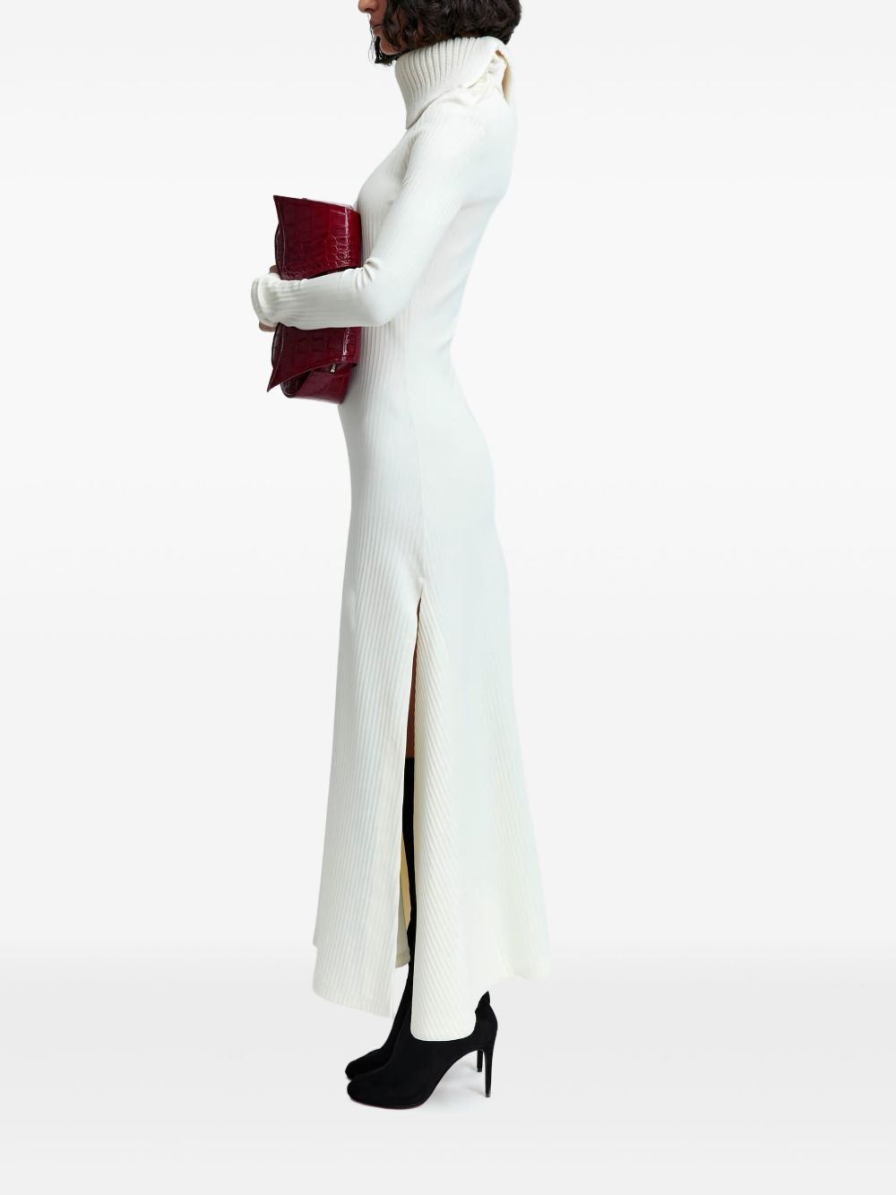 Gitsie ribbed-jersey midi dress - 4