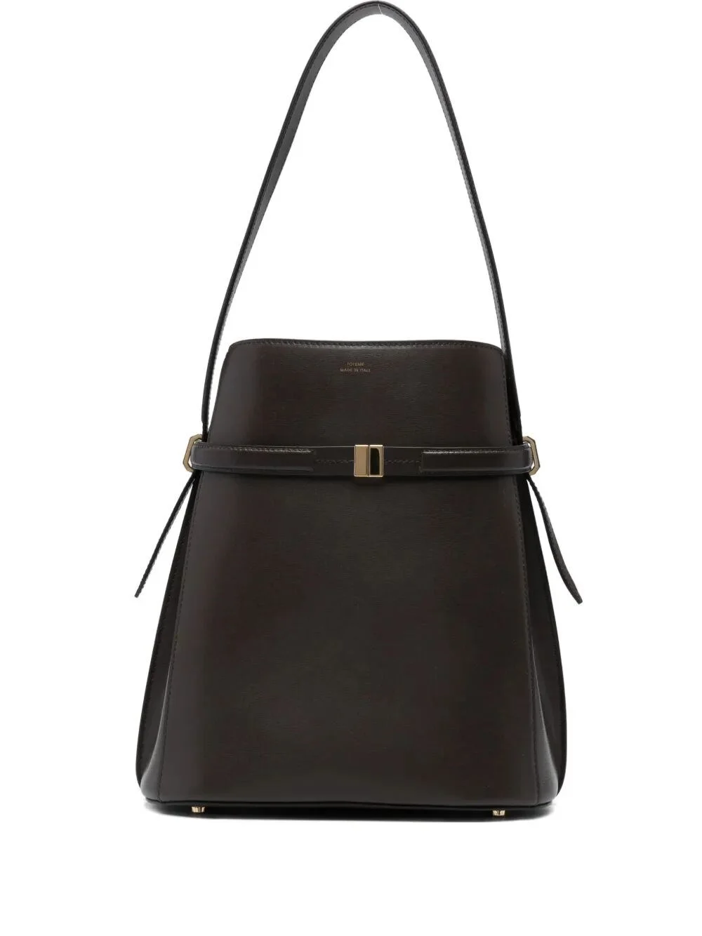 "Belted Leather" Bucket Bag - 1