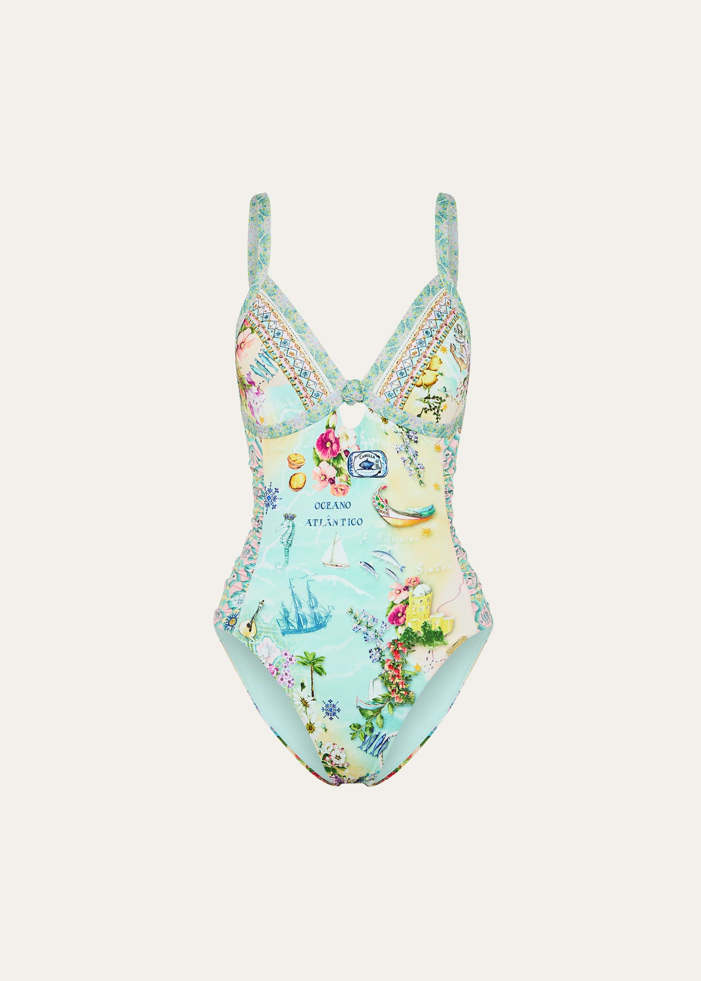 Just Coasting Paneled One-Piece Swimsuit - 1