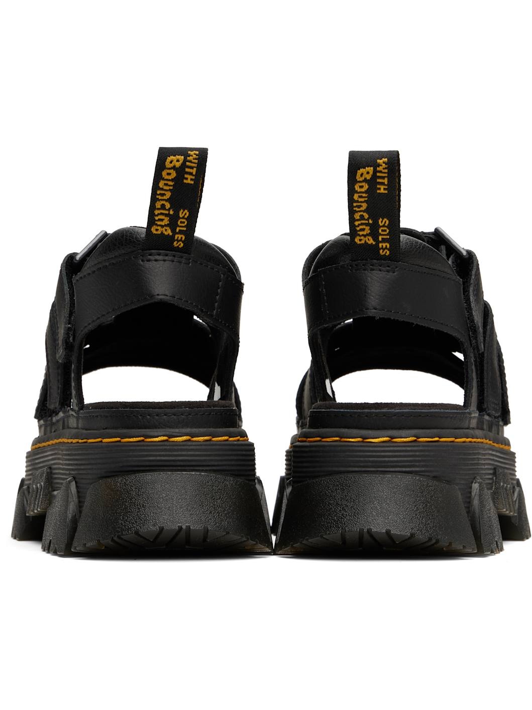 Black Mattison 3 Strap Sandals - 2