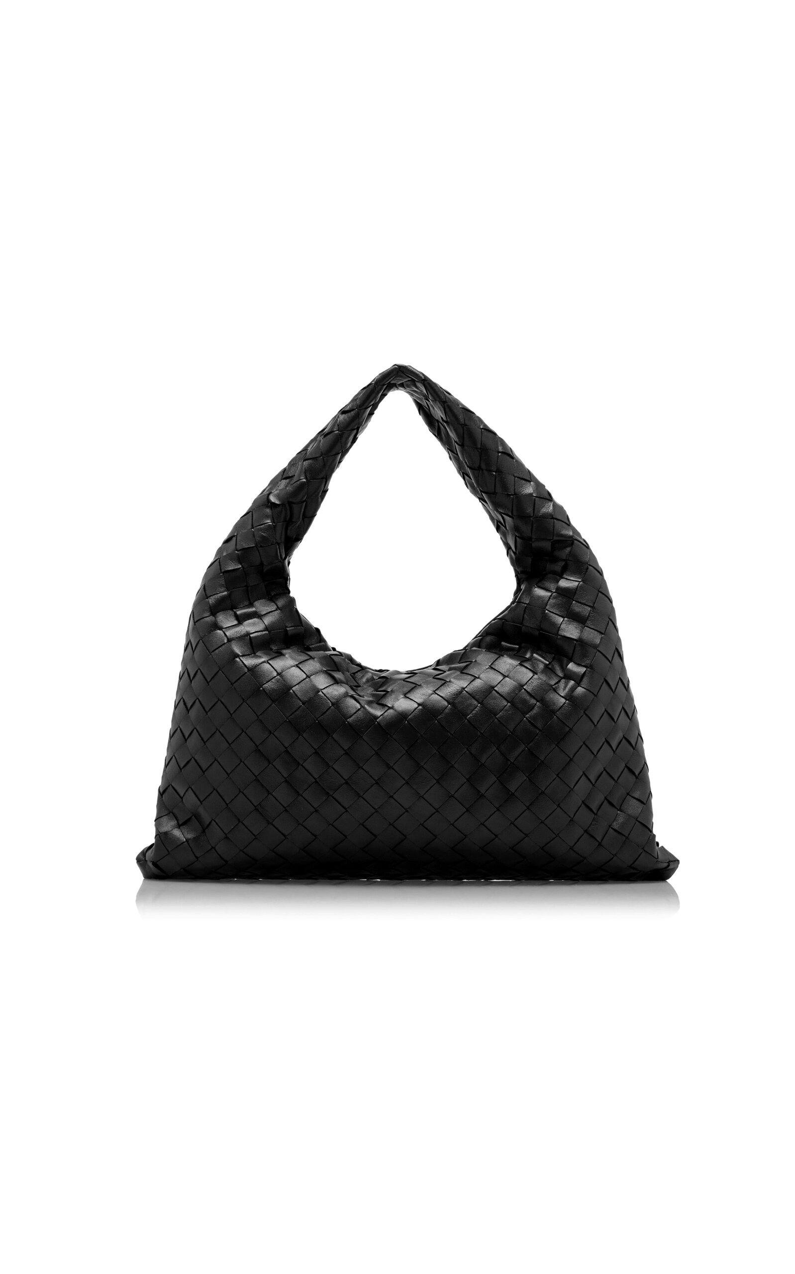 Small Hop Intrecciato Leather Bag black - 5