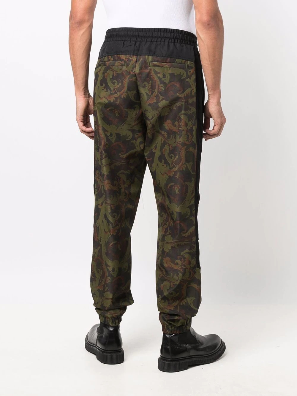 baroque-print track pants - 4