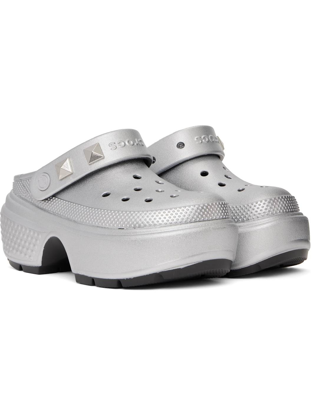 Silver Stomp Metallic Slip-on Loafers - 4