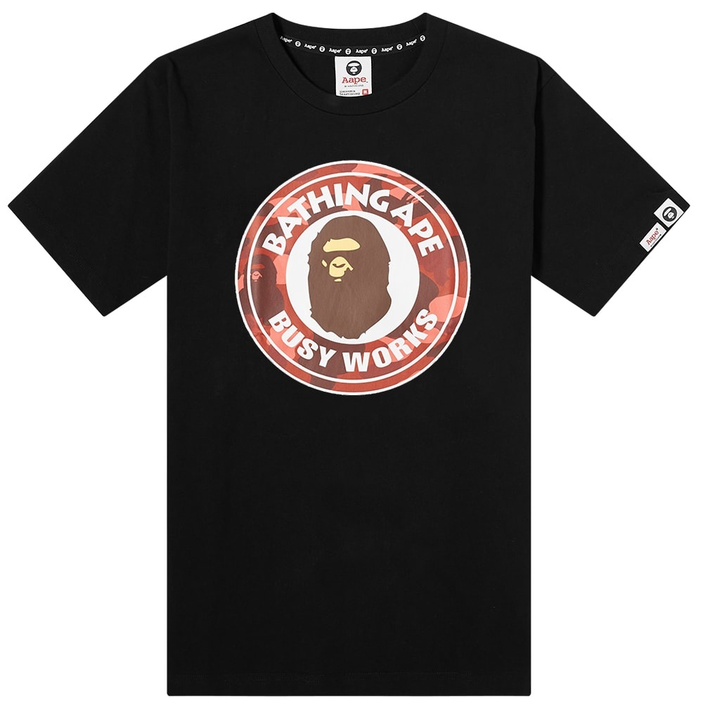 A Bathing Ape Colour Camo Busy Works Tee - 1