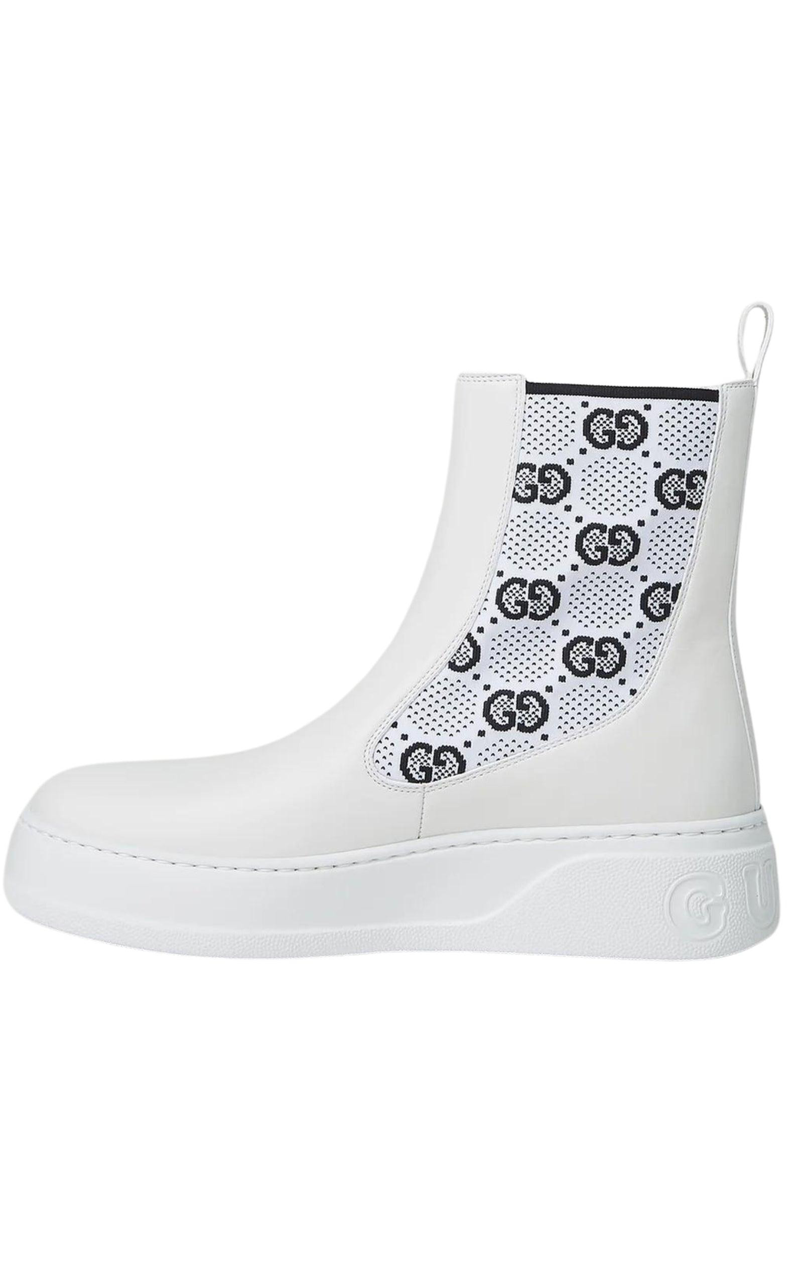 Gucci GG Supreme Panelled Chelsea Boots - 2