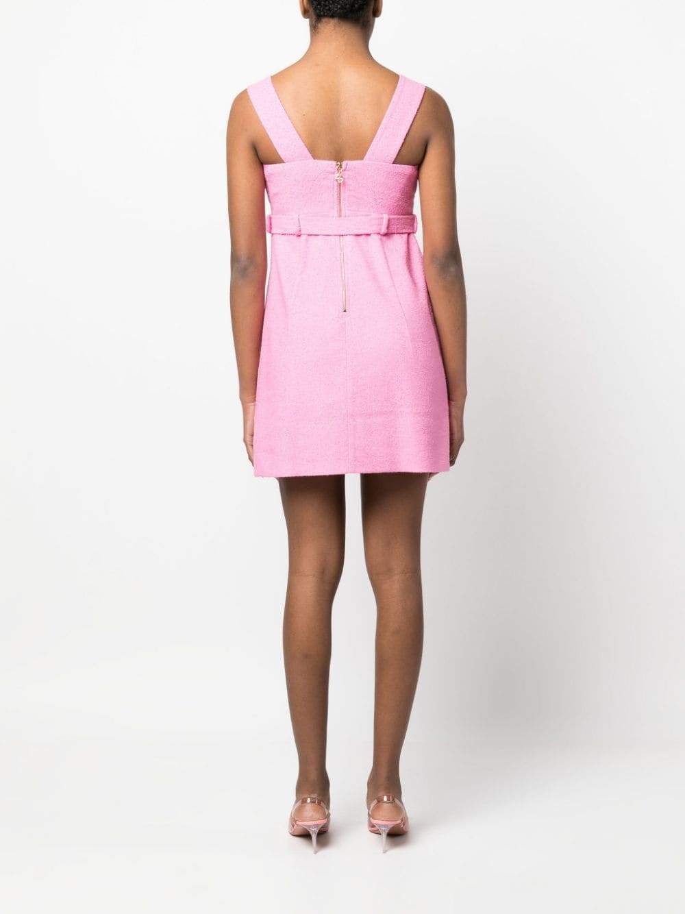 Corsage belted mini dress - 4