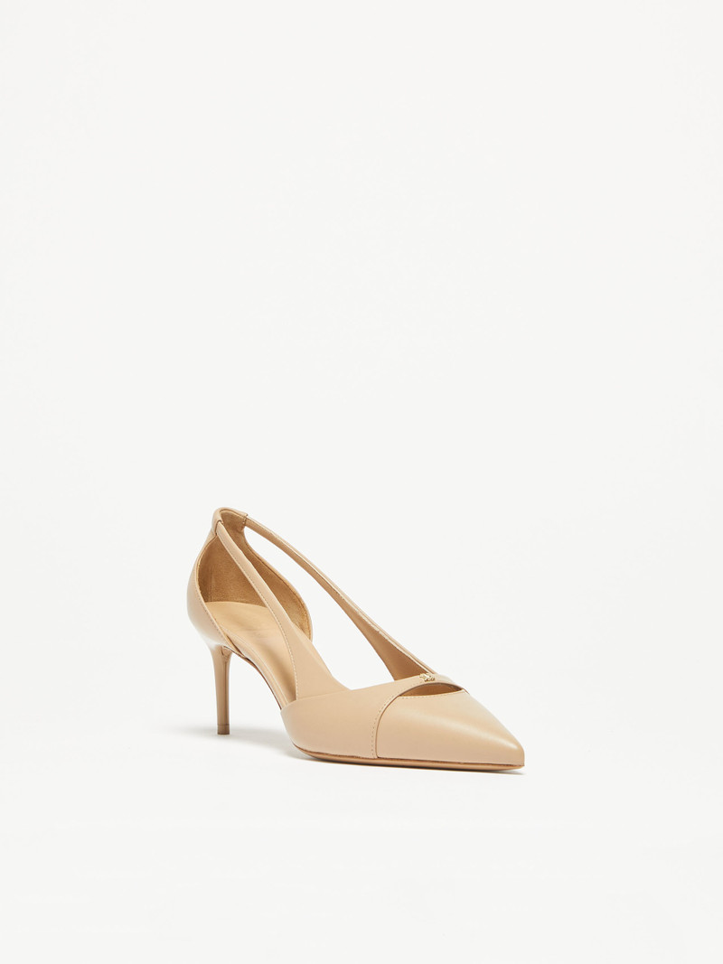 Max Mara PAULA Nappa-leather court shoes outlook