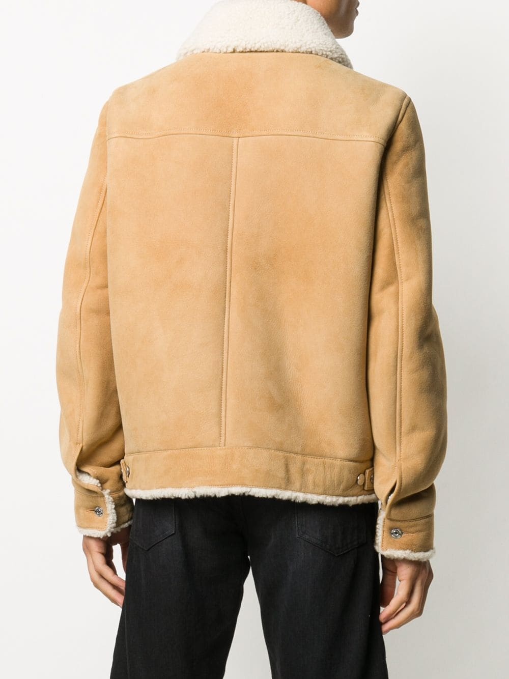 shearling zipped jacket - 4