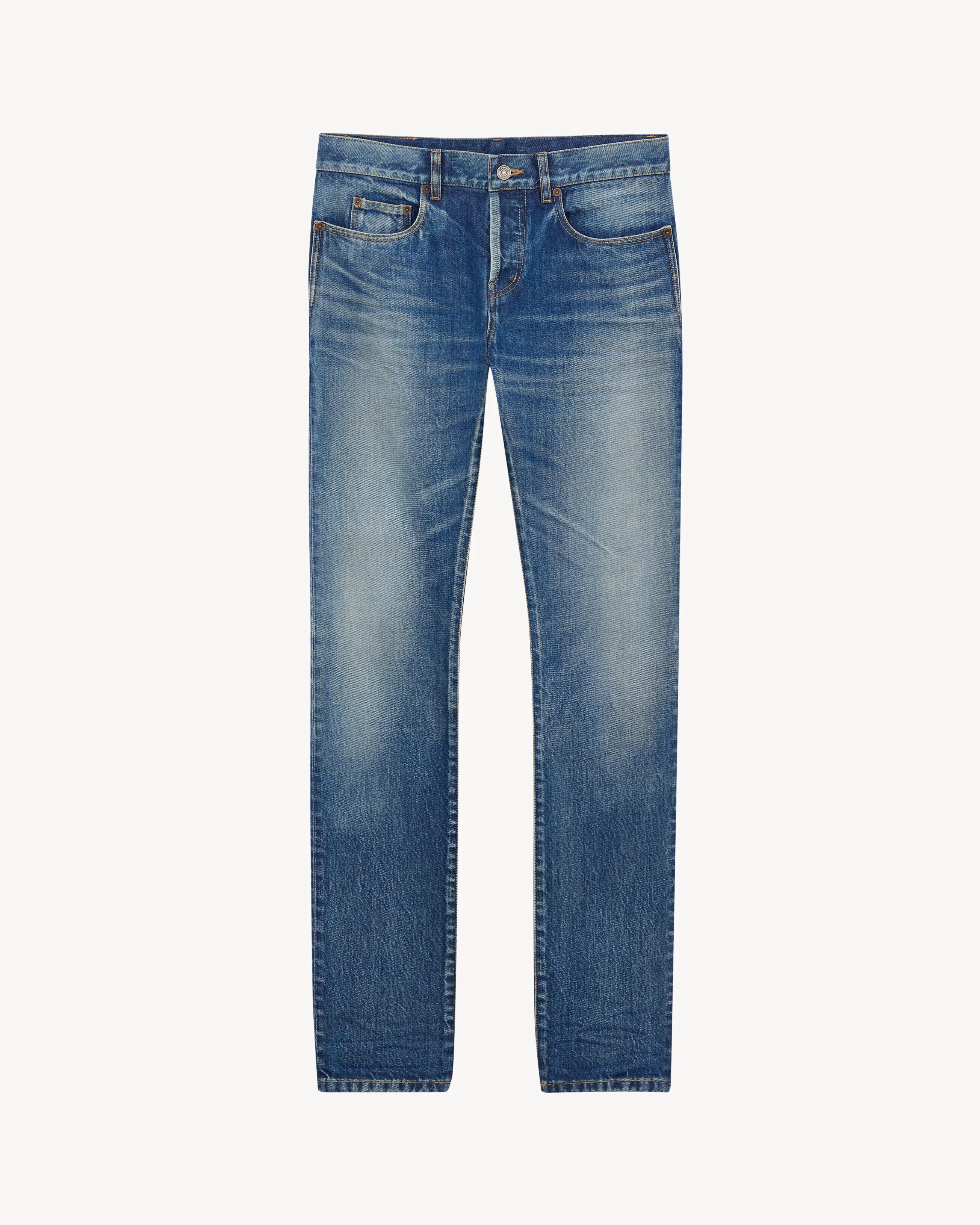 SLIM JEANS IN SOUTH BLUE DENIM - 1