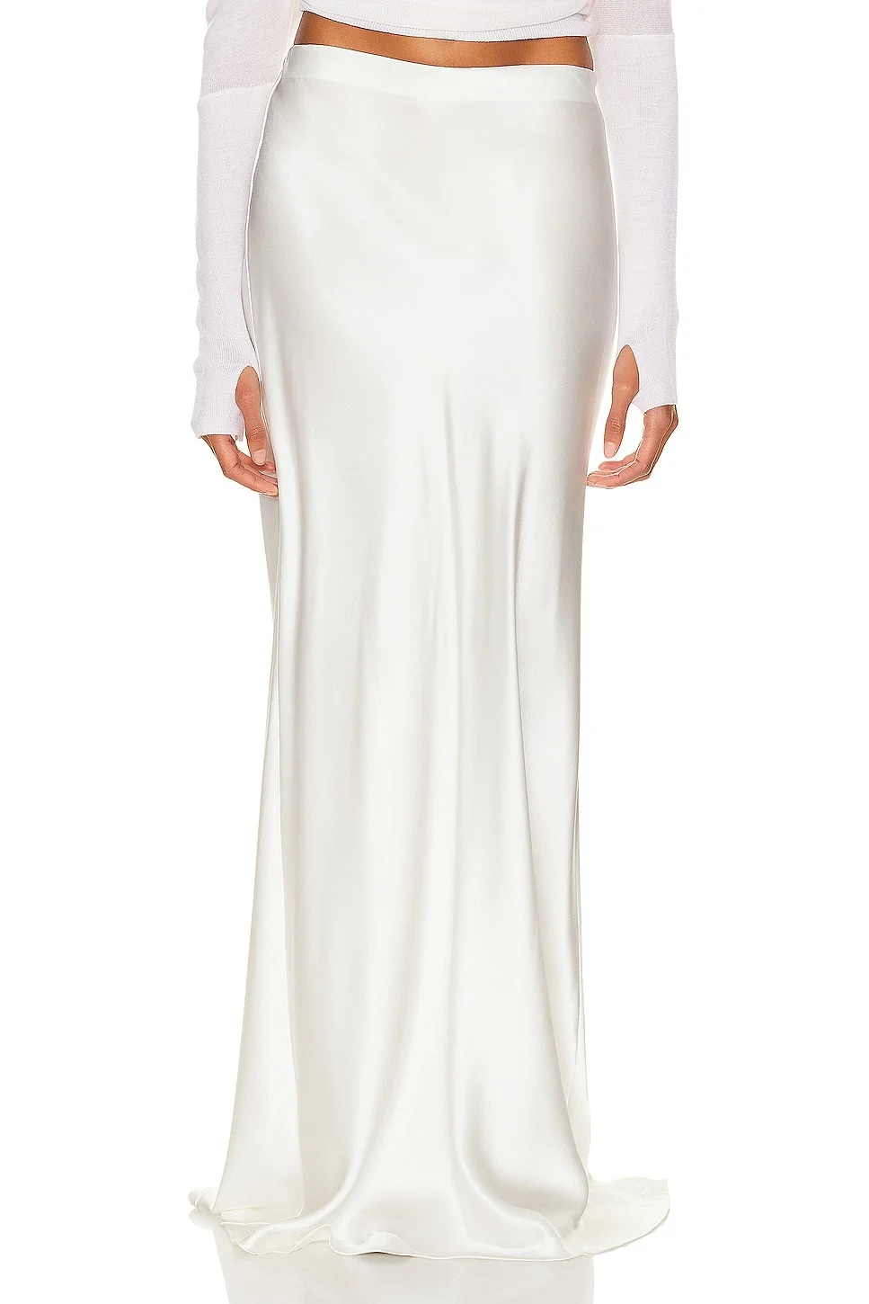Silk Full Length Skirt - 1