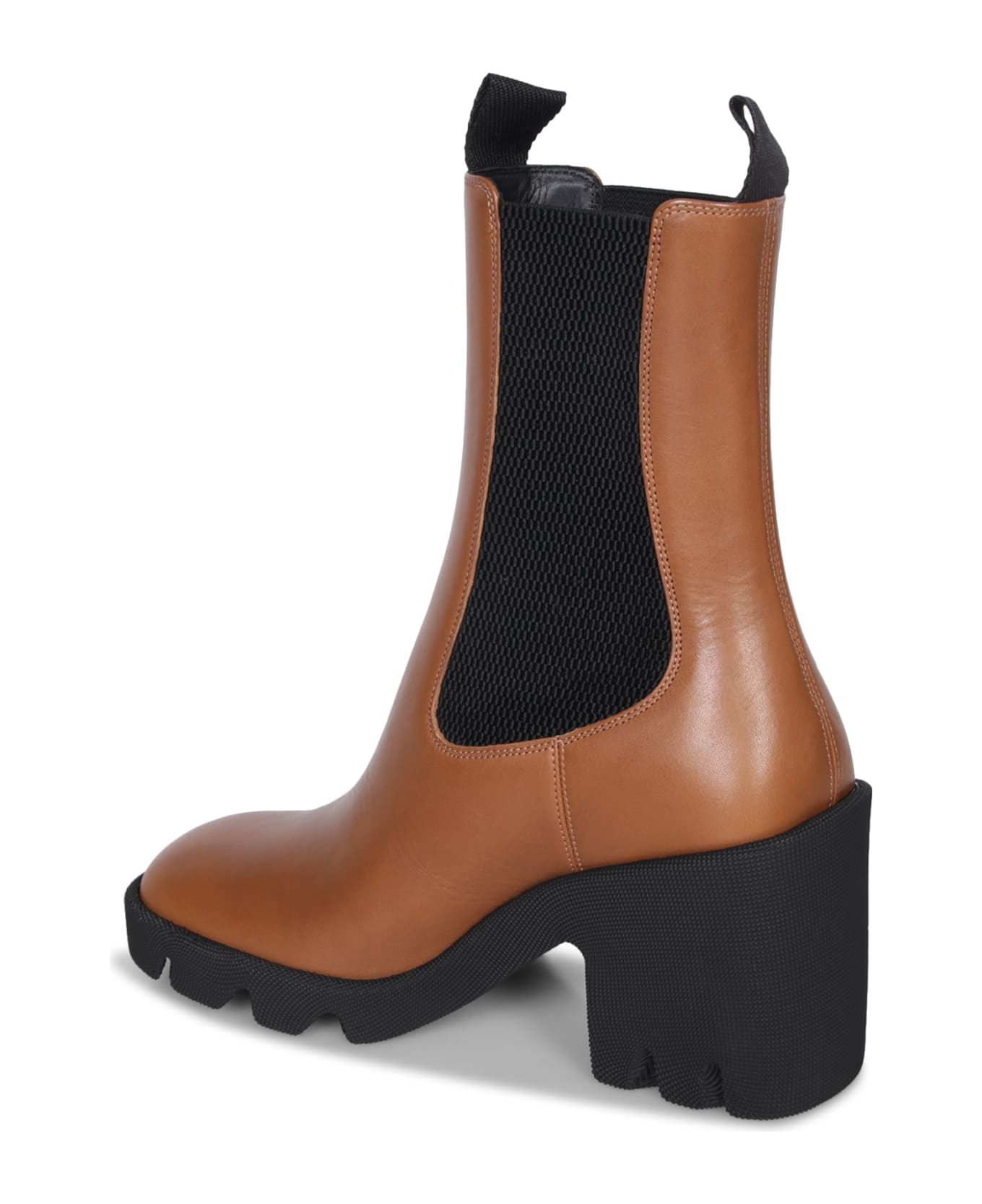 Brown Leather Chelsea Boots - 3