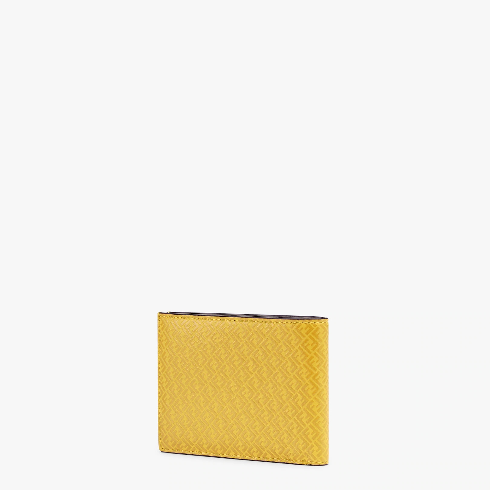 Yellow leather bi-fold wallet - 2