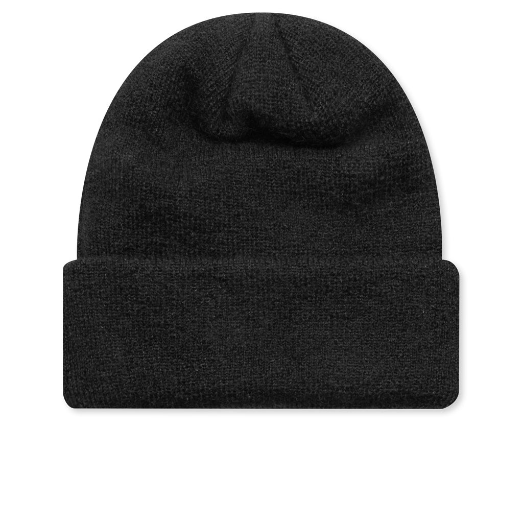 MOHAIR KNIT WATCH CAP - BLACK - 3