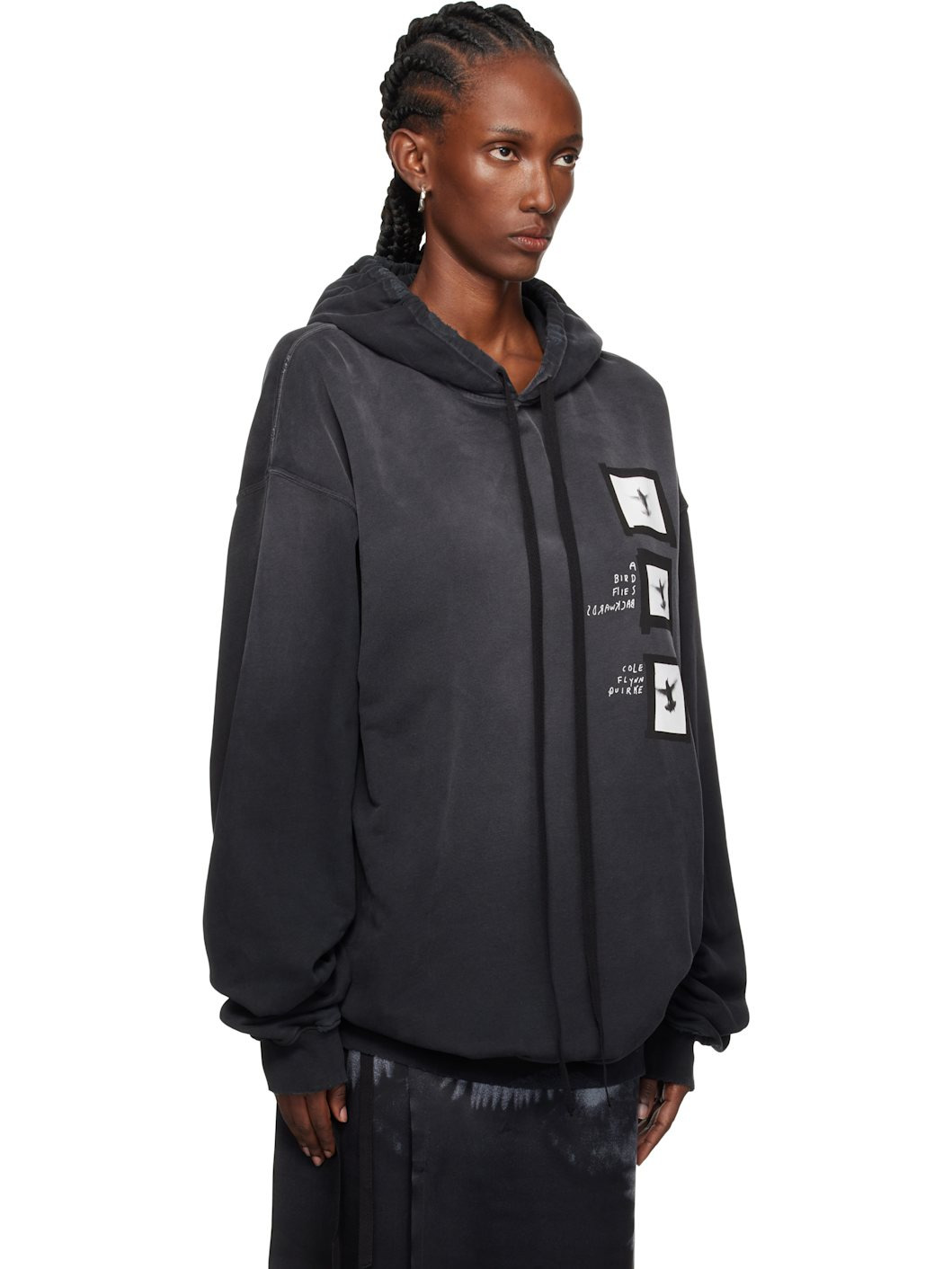 Black Anne Marie 'Doves' High Comfort Hoodie - 2