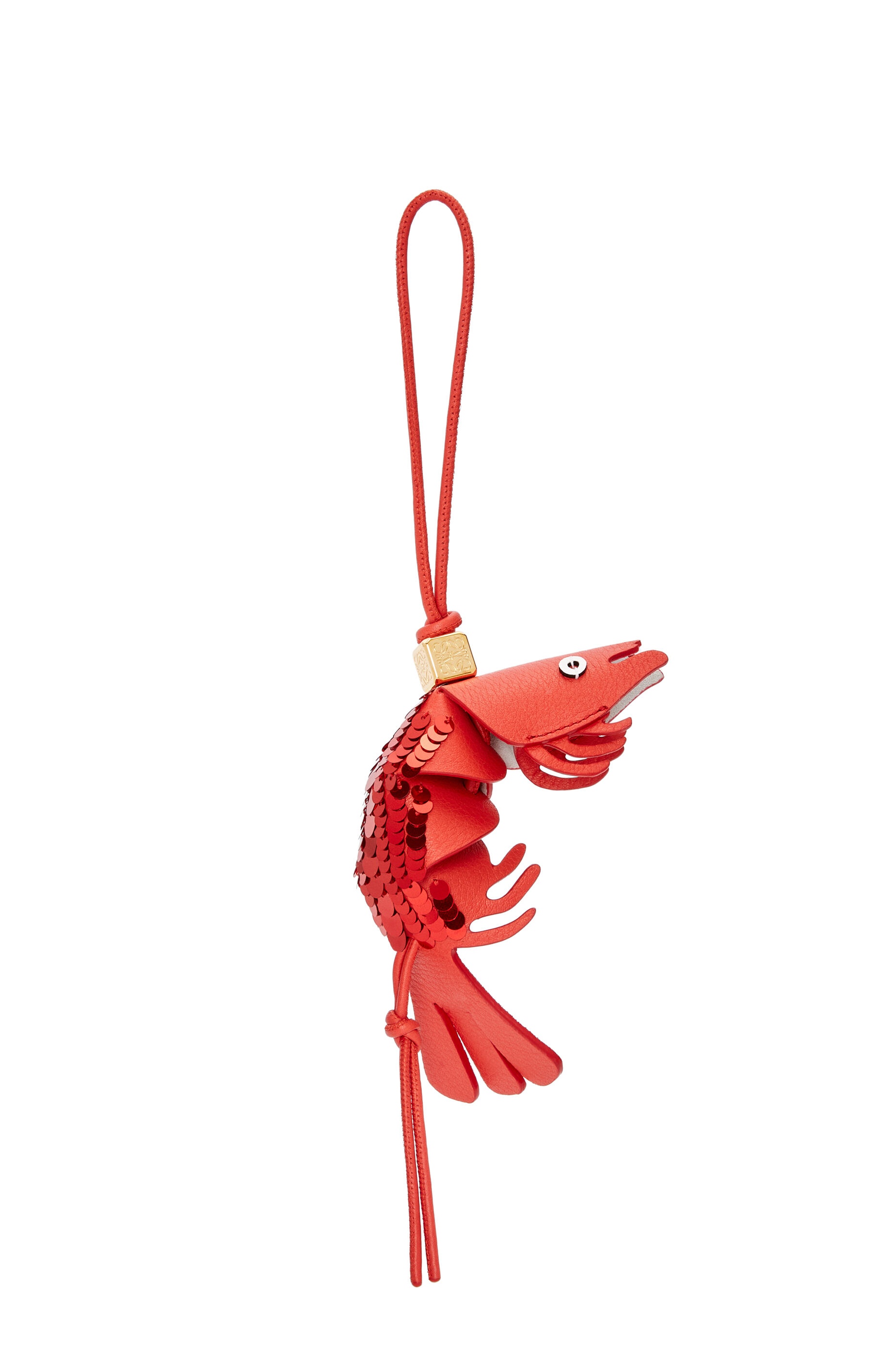 Shrimp charm in classic calfskin - 1