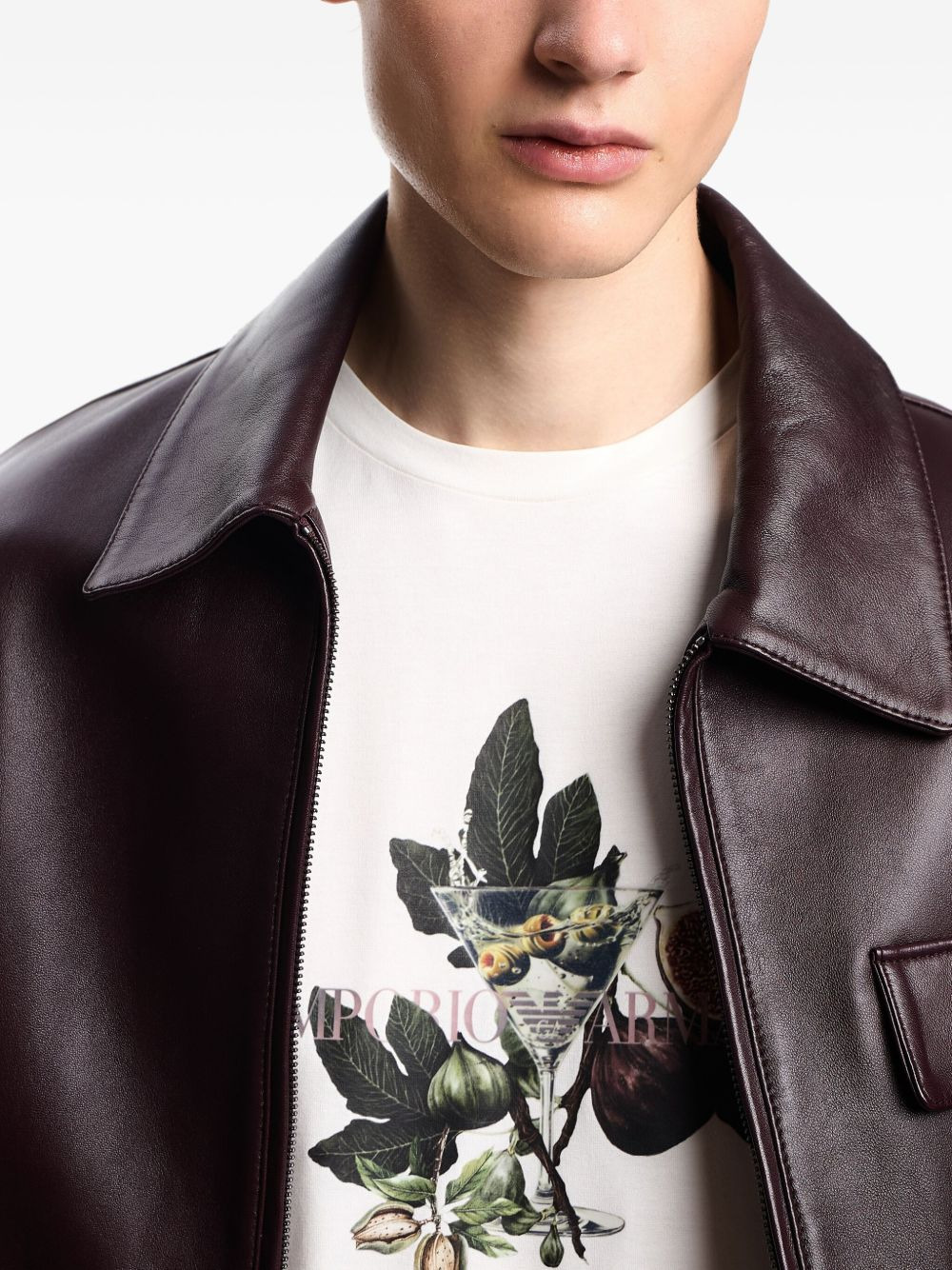fig-print T-shirt - 5
