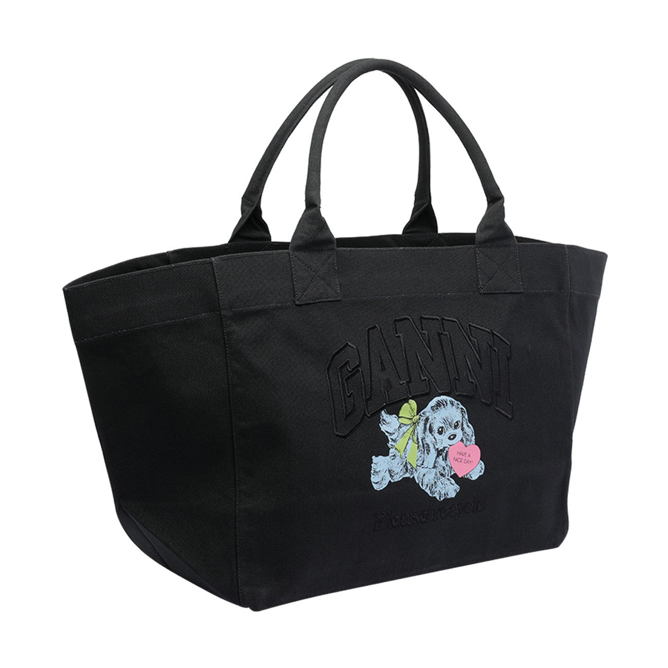 Ganni Women Xxl Puppy Tote Bag - 3