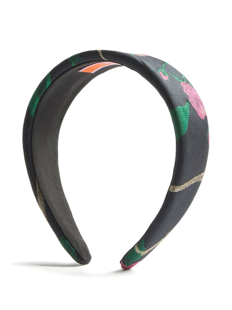 La DoubleJ floral-jacquard flat headband outlook