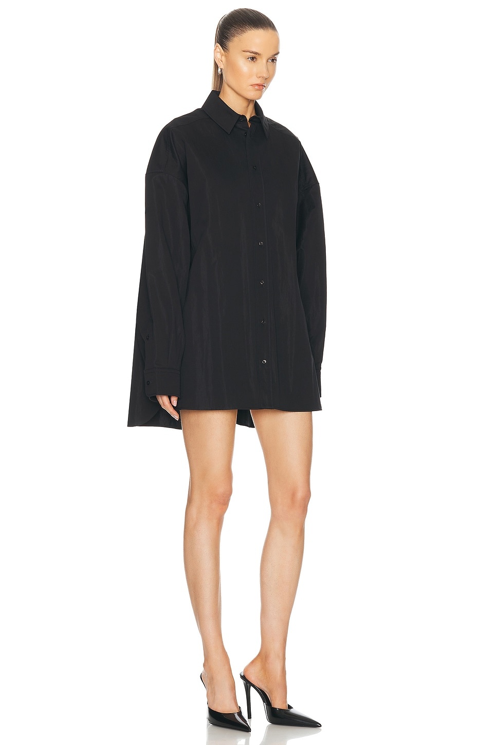 Drill Shirt Mini Dress - 2