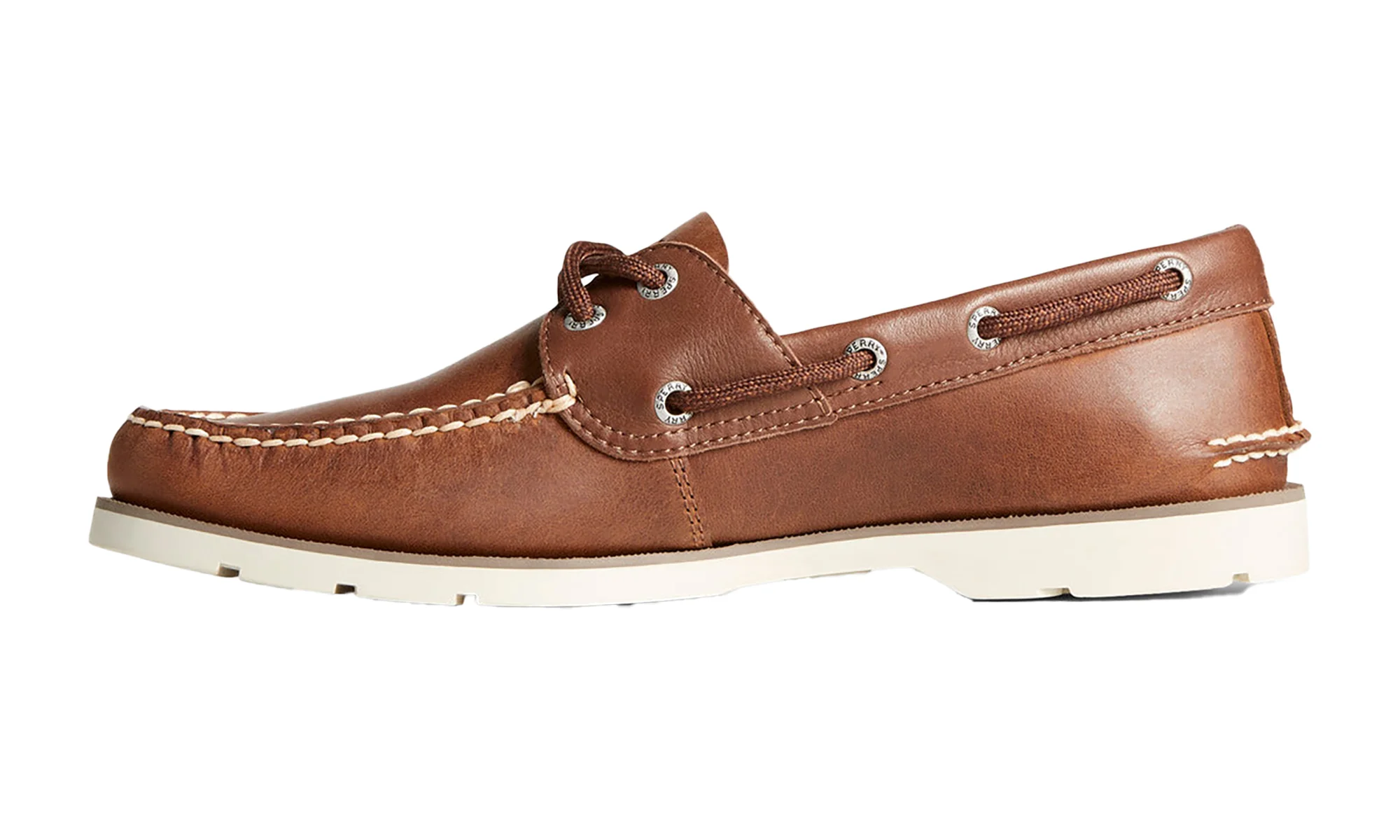 Leeward 2 Eye Leather Cas "Brown" STS24099 - 1