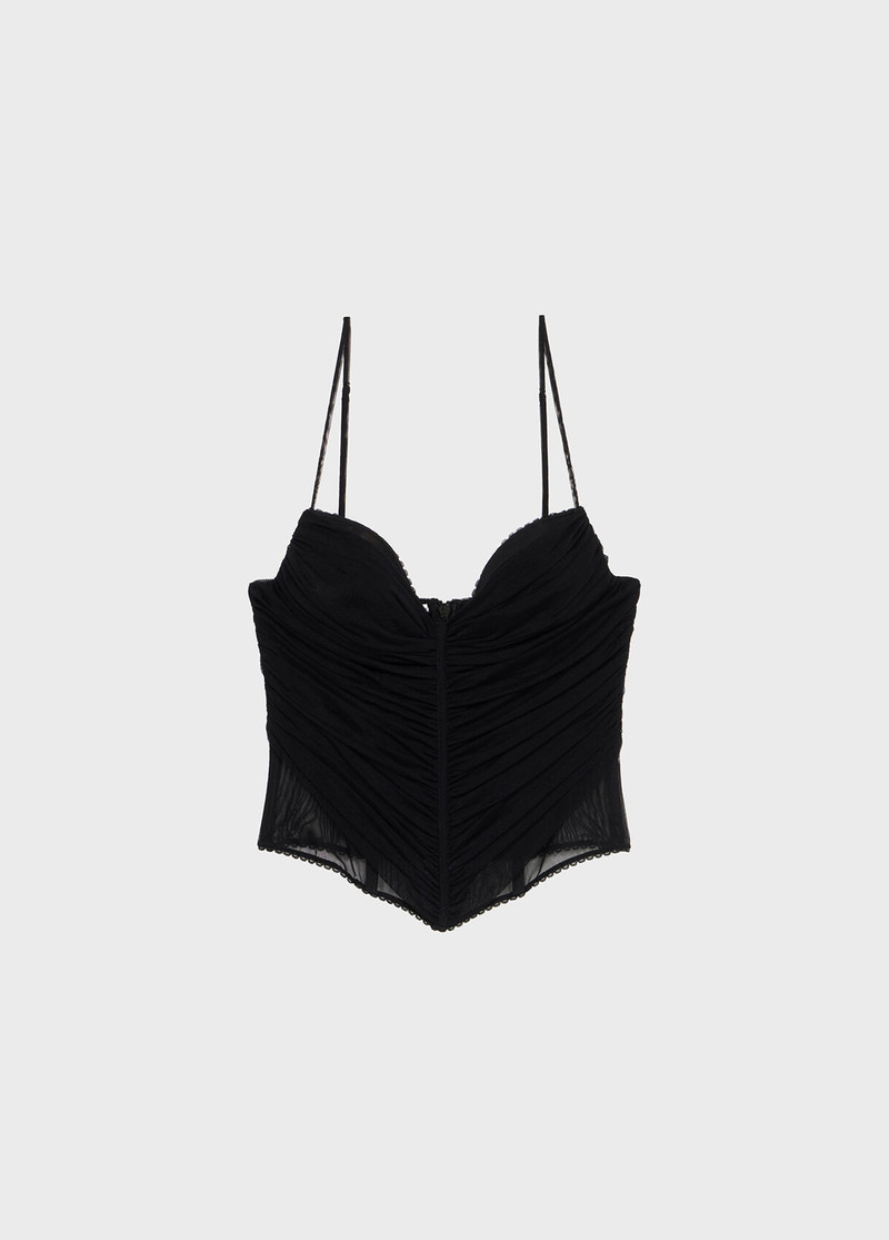 TOP SATIN AND TULLE BUSTIER 1