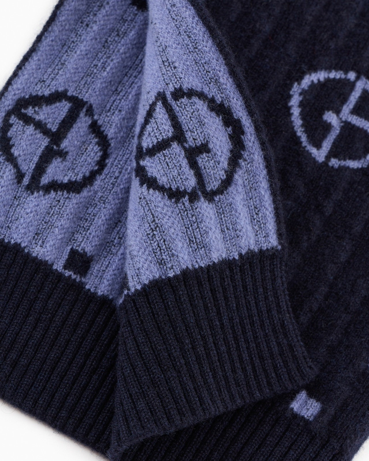POLDO X GIORGIO ARMANI JUMPER IN MONOGRAM JACQUARD VIRGIN WOOL AND CASHMERE - 5