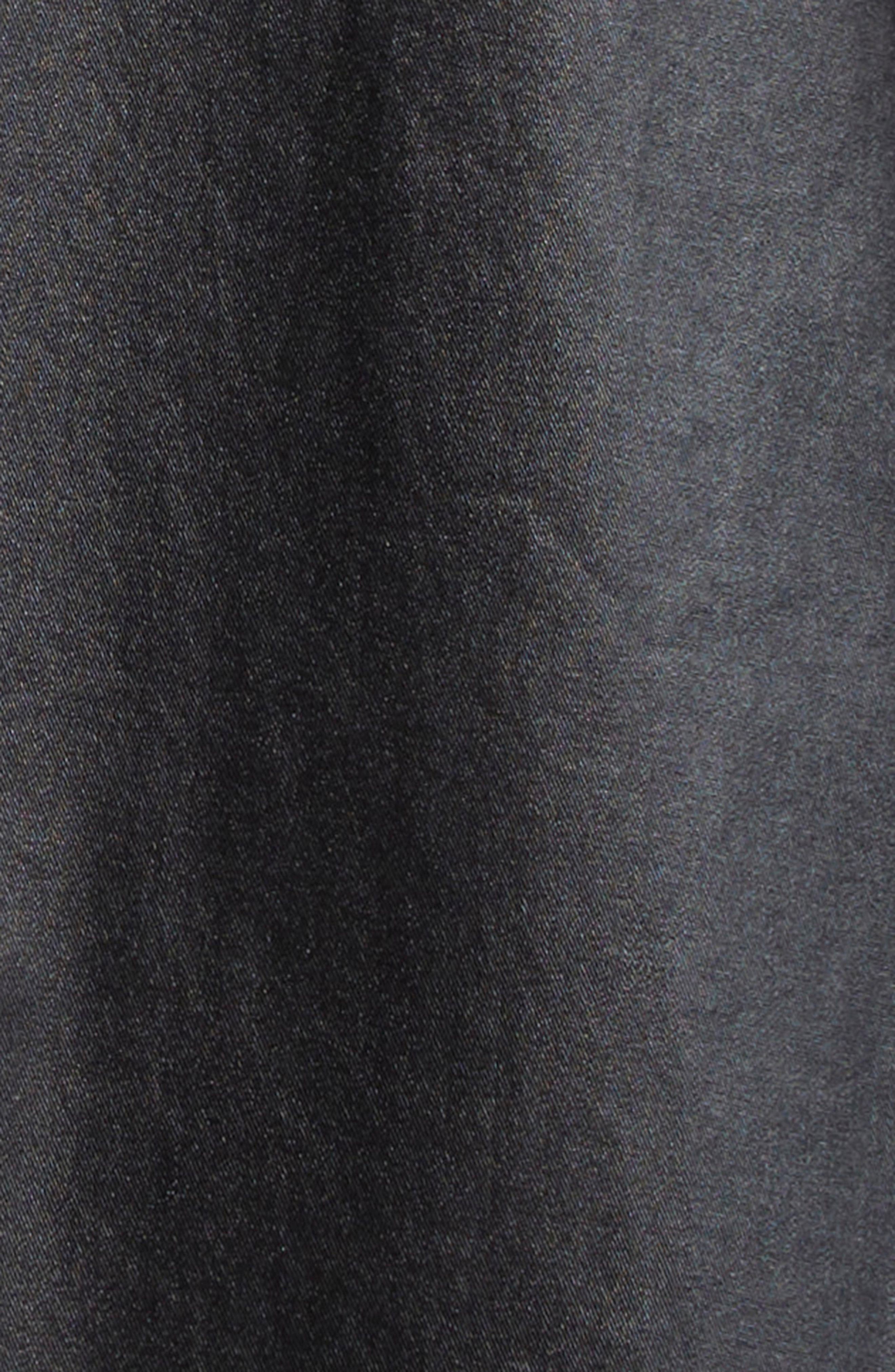 Lemaire Boxy Coated Water Repellent Rain Coat in Ash Black at Nordstrom - 6