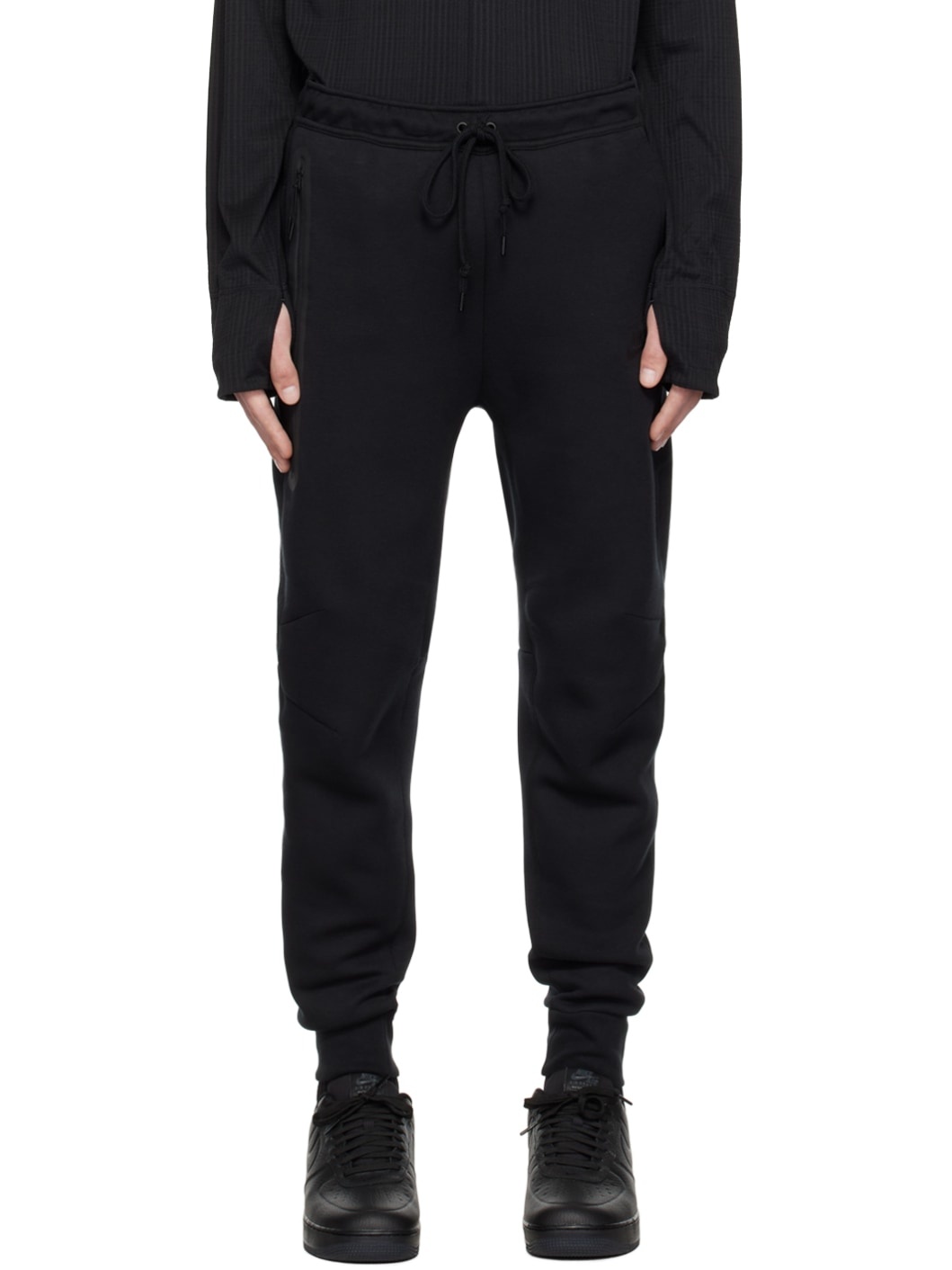 Black Sportswear Tech Sweatpants - 1