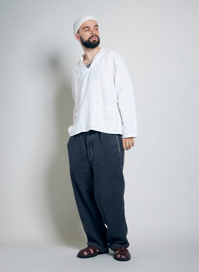 French Pullover Shirt Hemp in Off White 3
