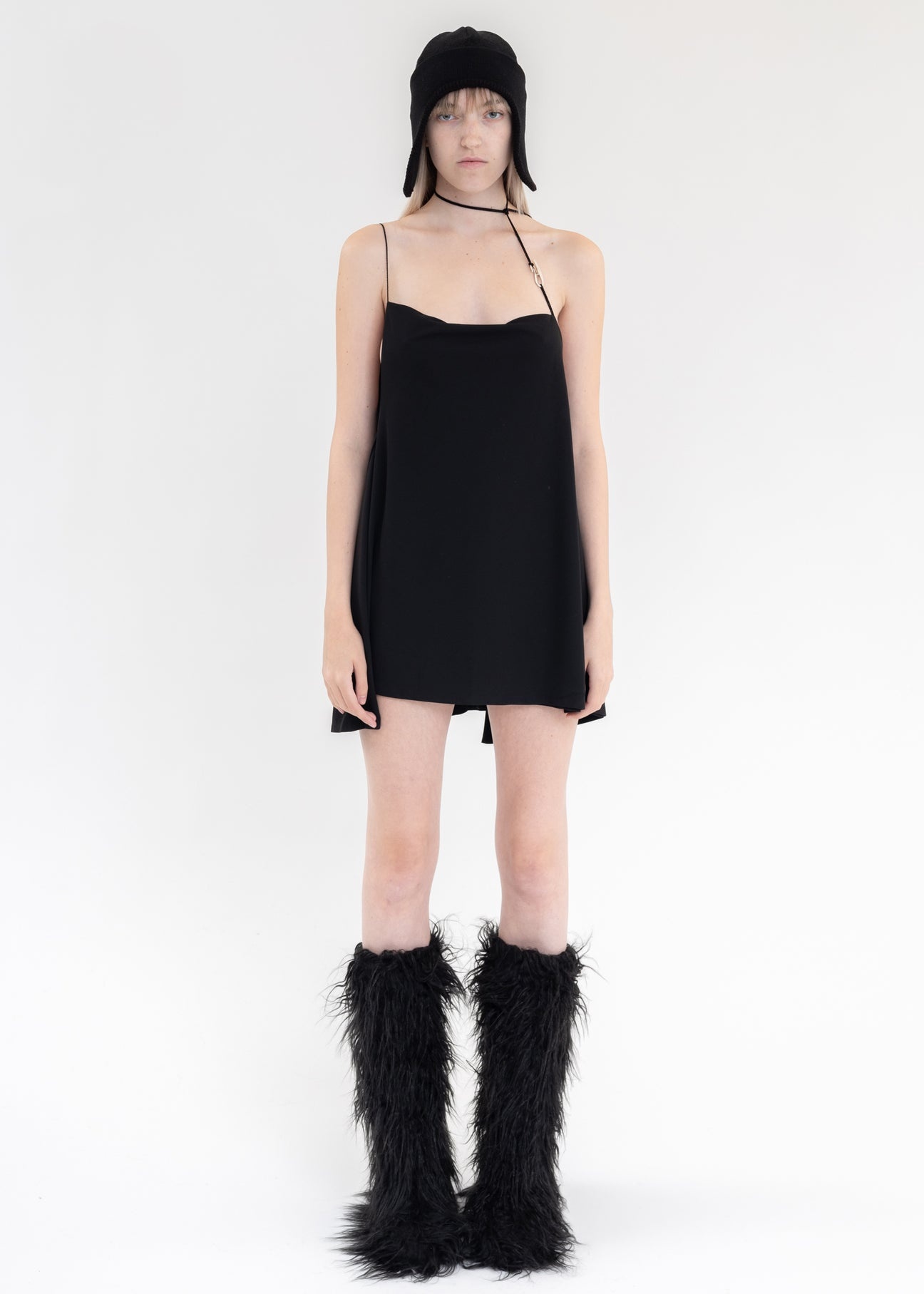 HYEIN SEO BLACK HIERO SLIP DRESS | 017shop | REVERSIBLE