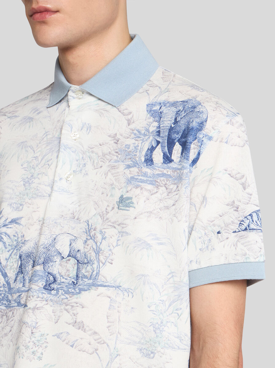 POLO SHIRT WITH SAFARI PRINT - 3