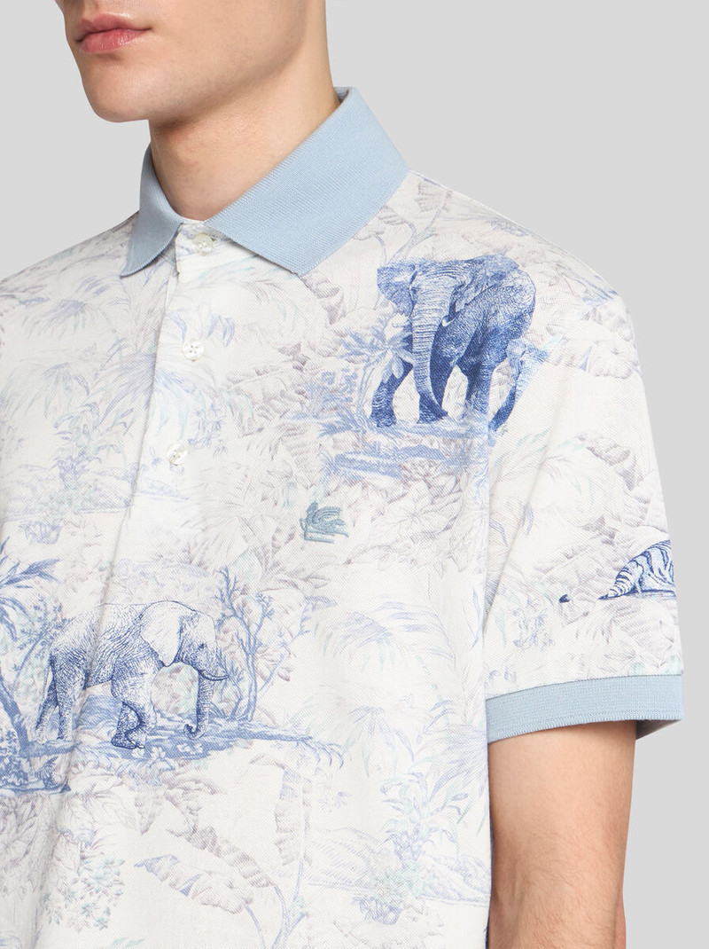 Etro POLO SHIRT WITH SAFARI PRINT outlook