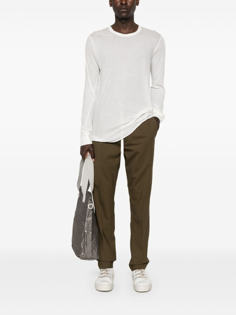 Rick Owens sheer cotton long-sleeved T-shirt outlook