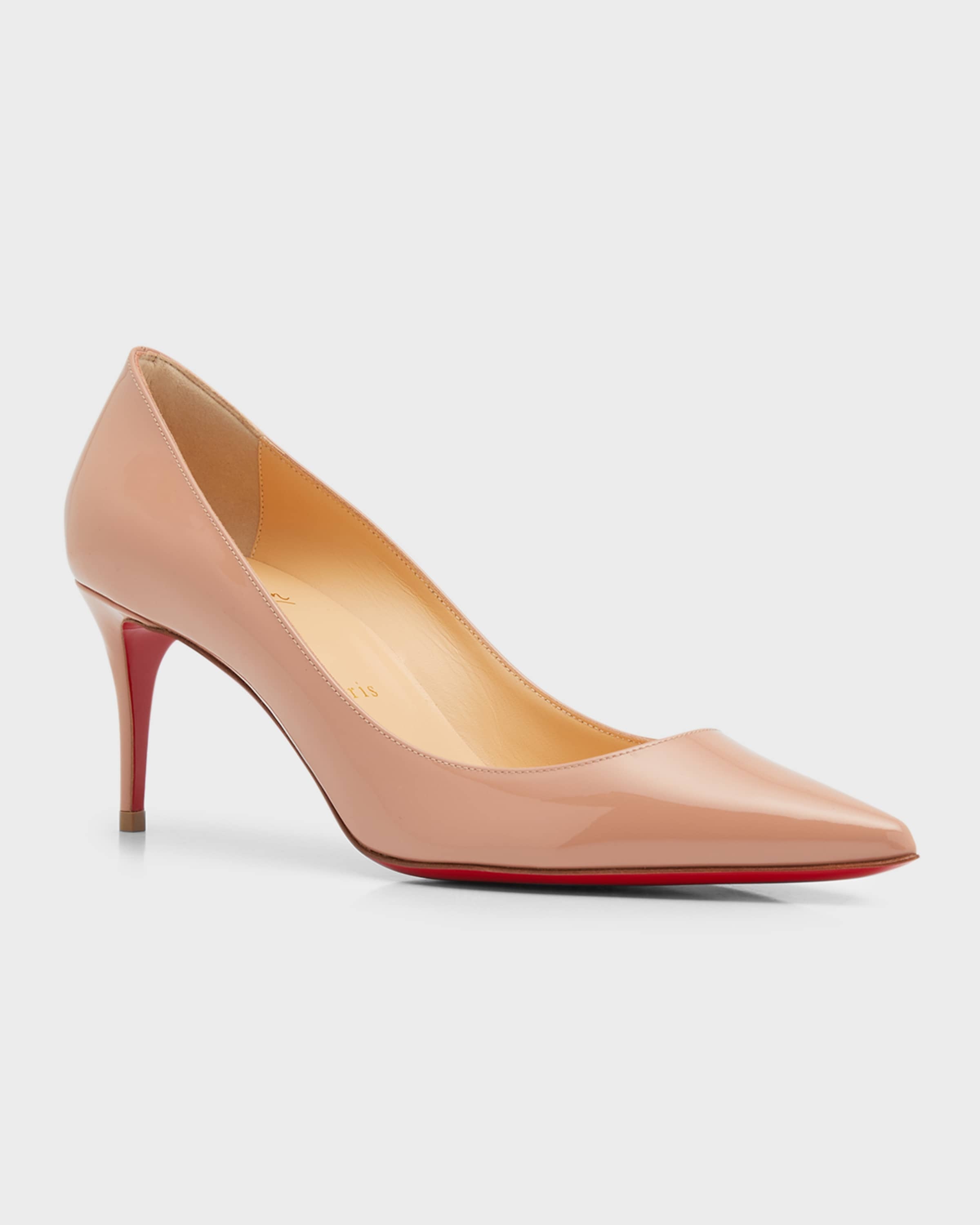 Kate 70mm Patent Red Sole Pumps - 2