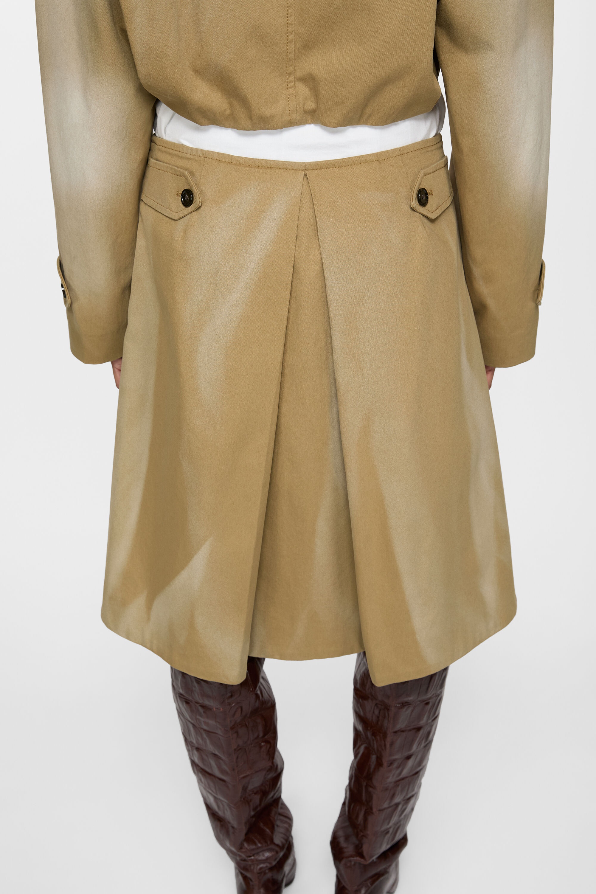 Twill skirt - Faded ochre - 5
