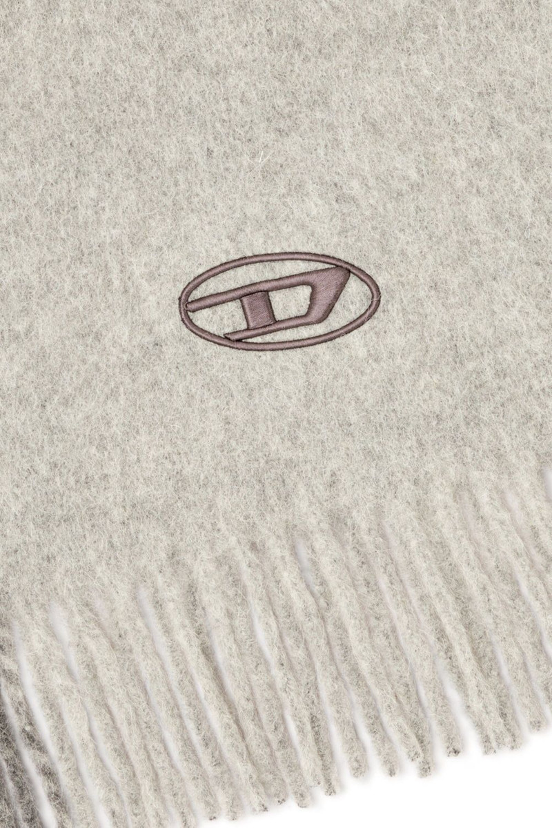 logo-embroidery fringed-edge scarf 3