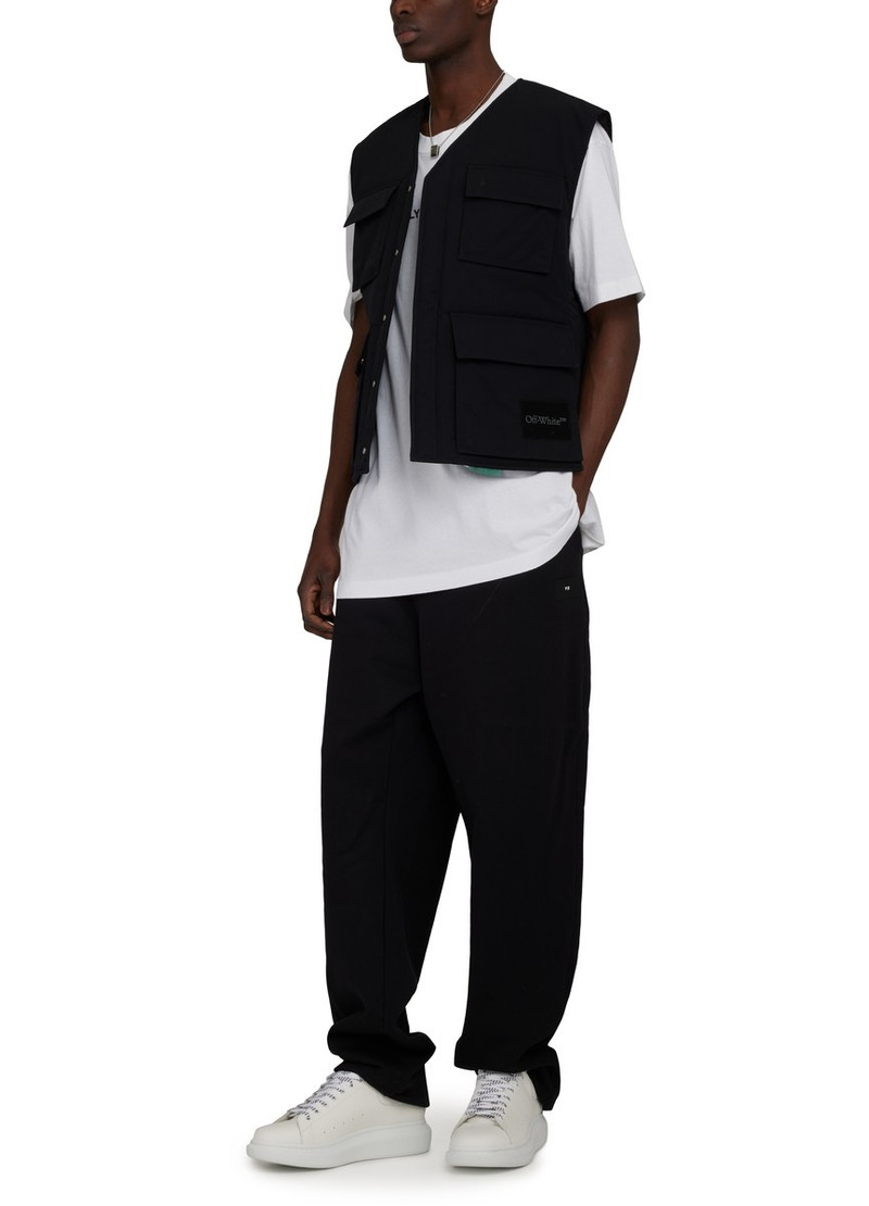 Off-White Wave tag padded vest outlook